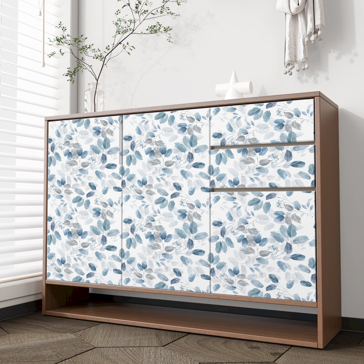 VaryPaper Boho Eucalyptus Leaf Floral Wallpaper