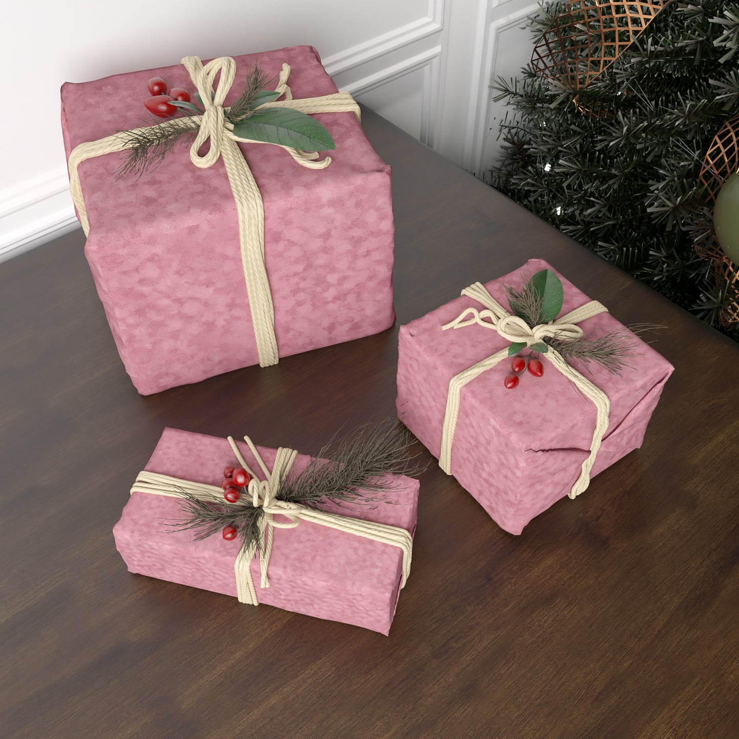 VaryPaper Coral Pink Velvet Wallpaper