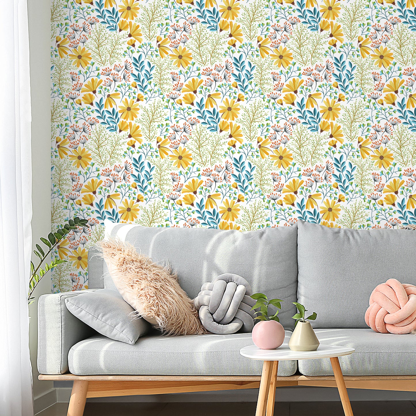 VaryPaper Boho Moss Leaf Floral Wallpaper