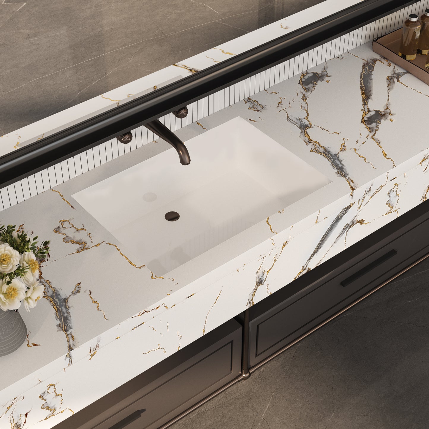 VaryPaper Matte White Marble Contact Paper