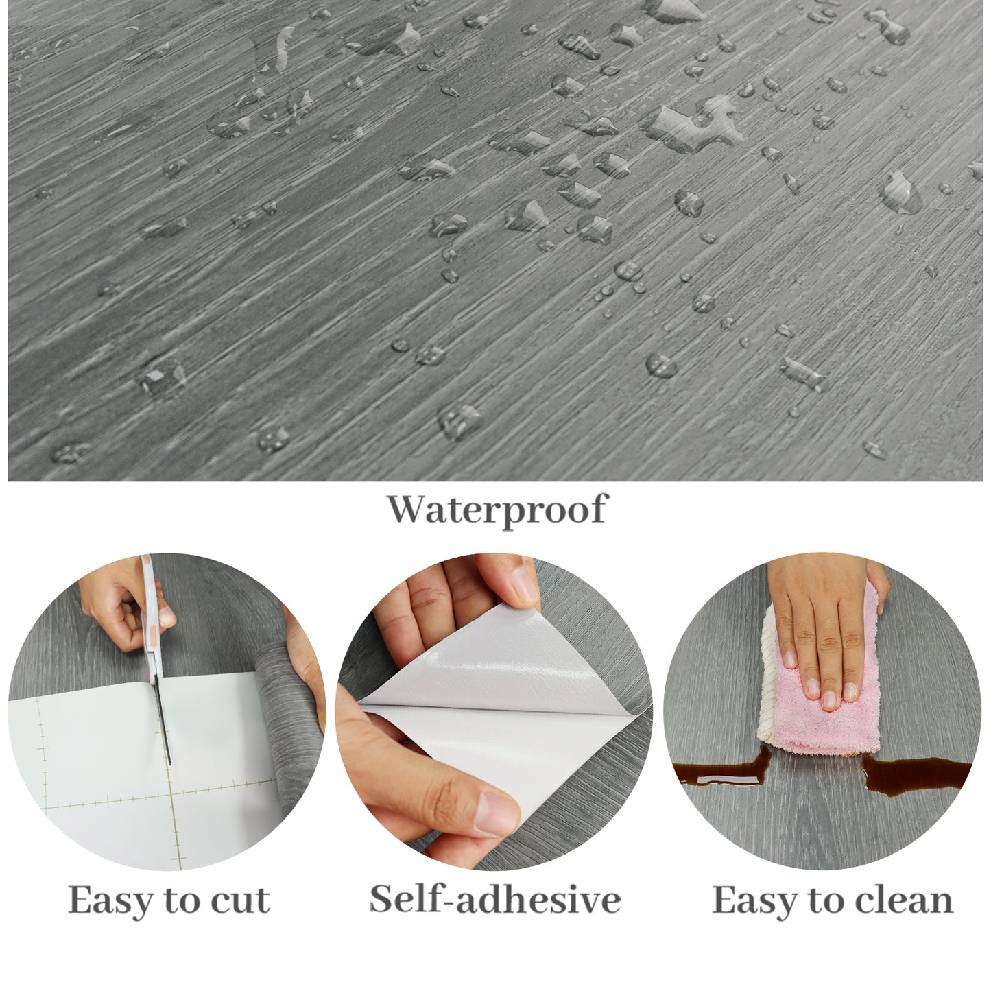VaryPaper Rustic Grey Wood Contact Paper