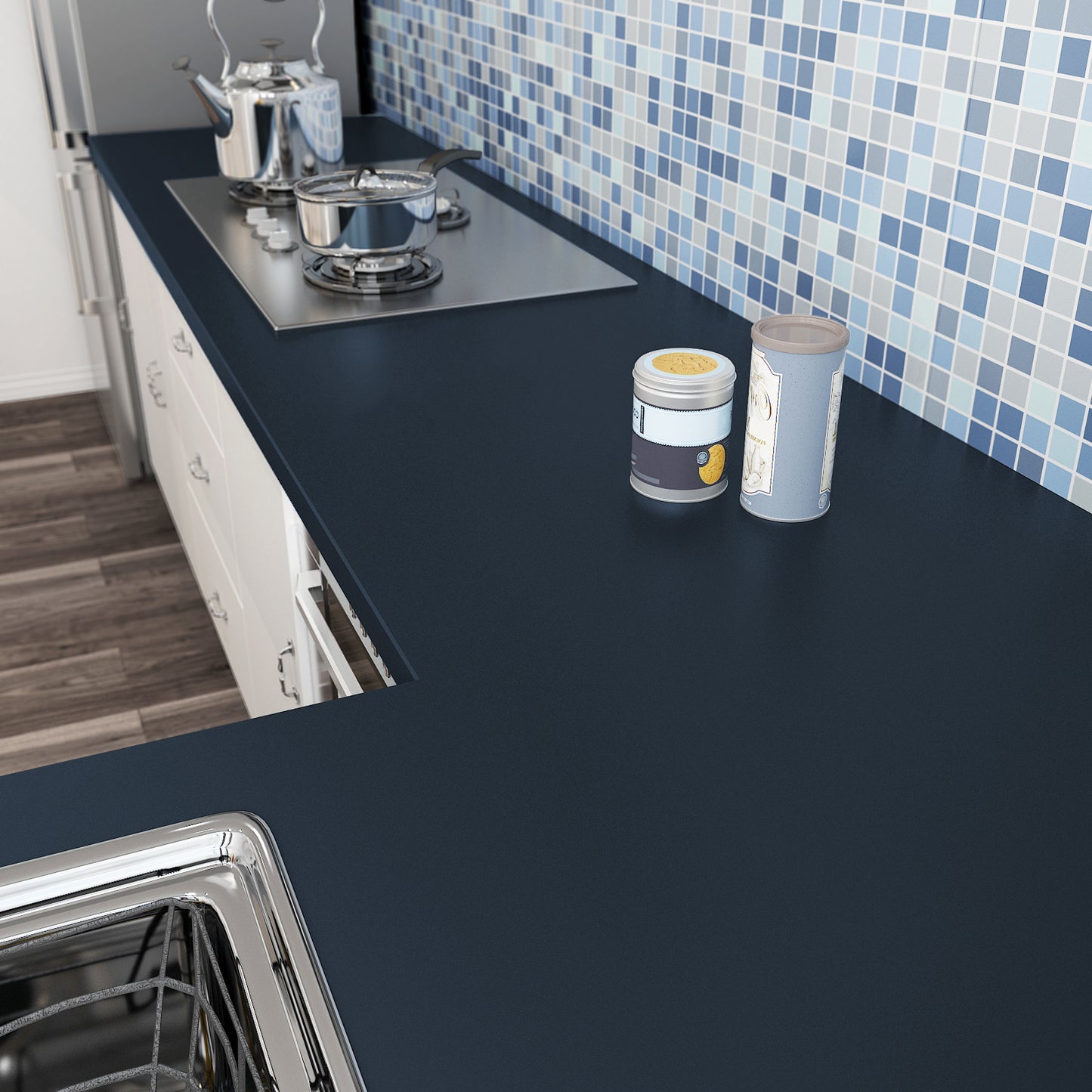 VaryPaper Navy Blue Contact Paper Skin-friendly