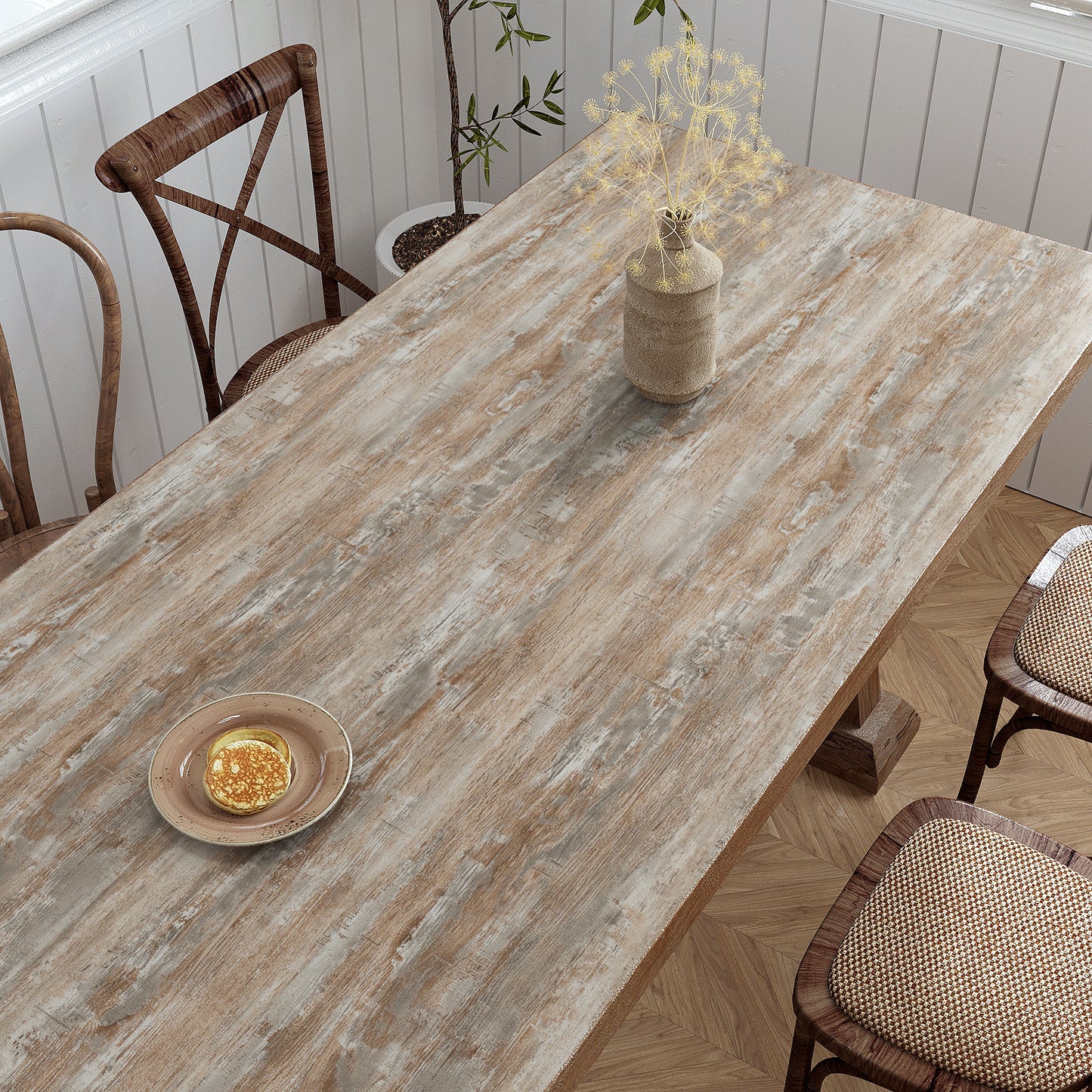 VaryPaper Distressed Light Wood Contact Paper