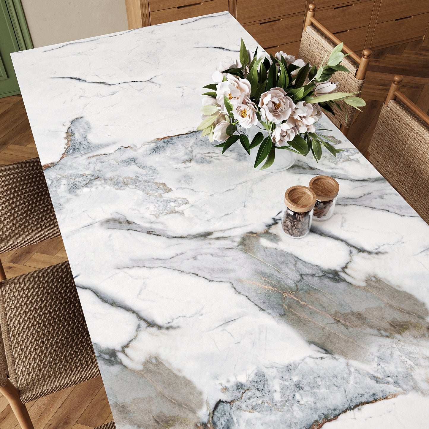 VaryPaper Grey White Marble Contact Paper