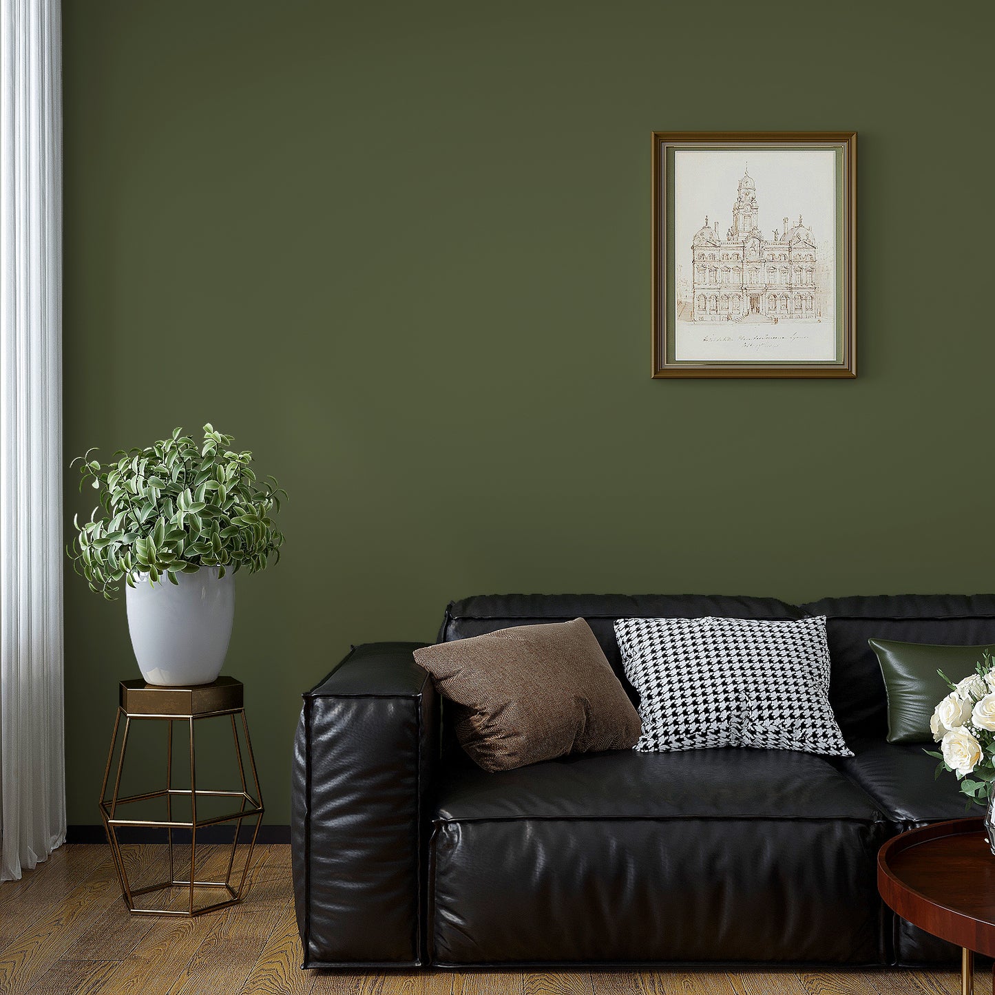 VaryPaper Olive Green Contact Paper Skin-friendly