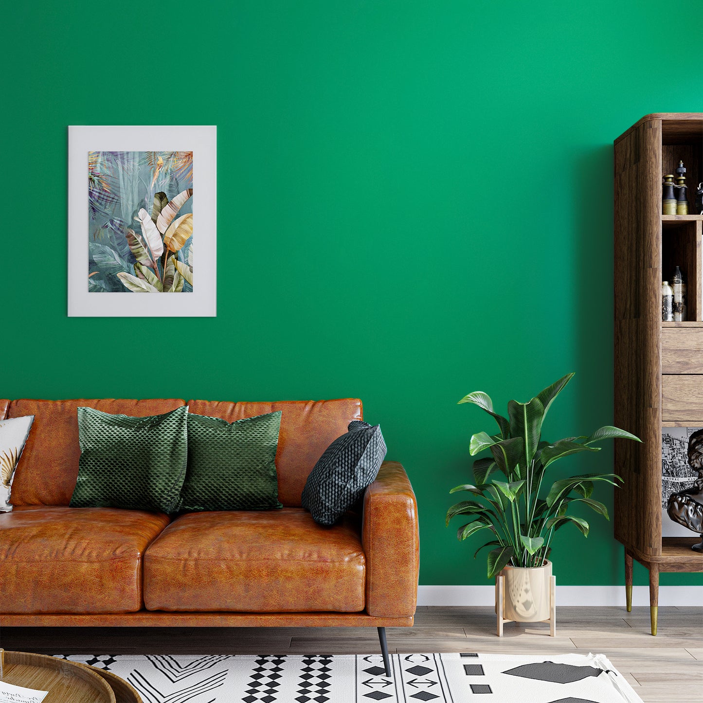 VaryPaper Thick Matte Green Peel and Stick Wallpaper