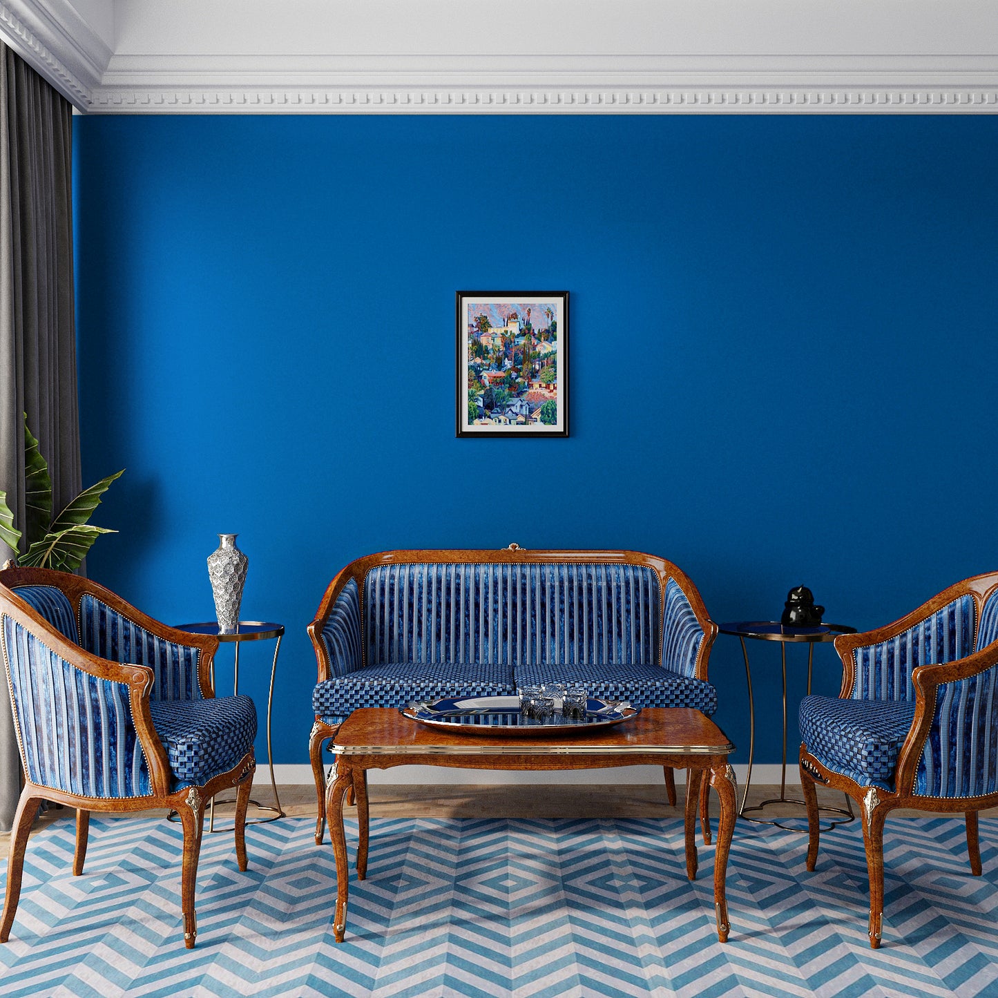 VaryPaper Thick Royal Blue Peel and Stick Wallpaper