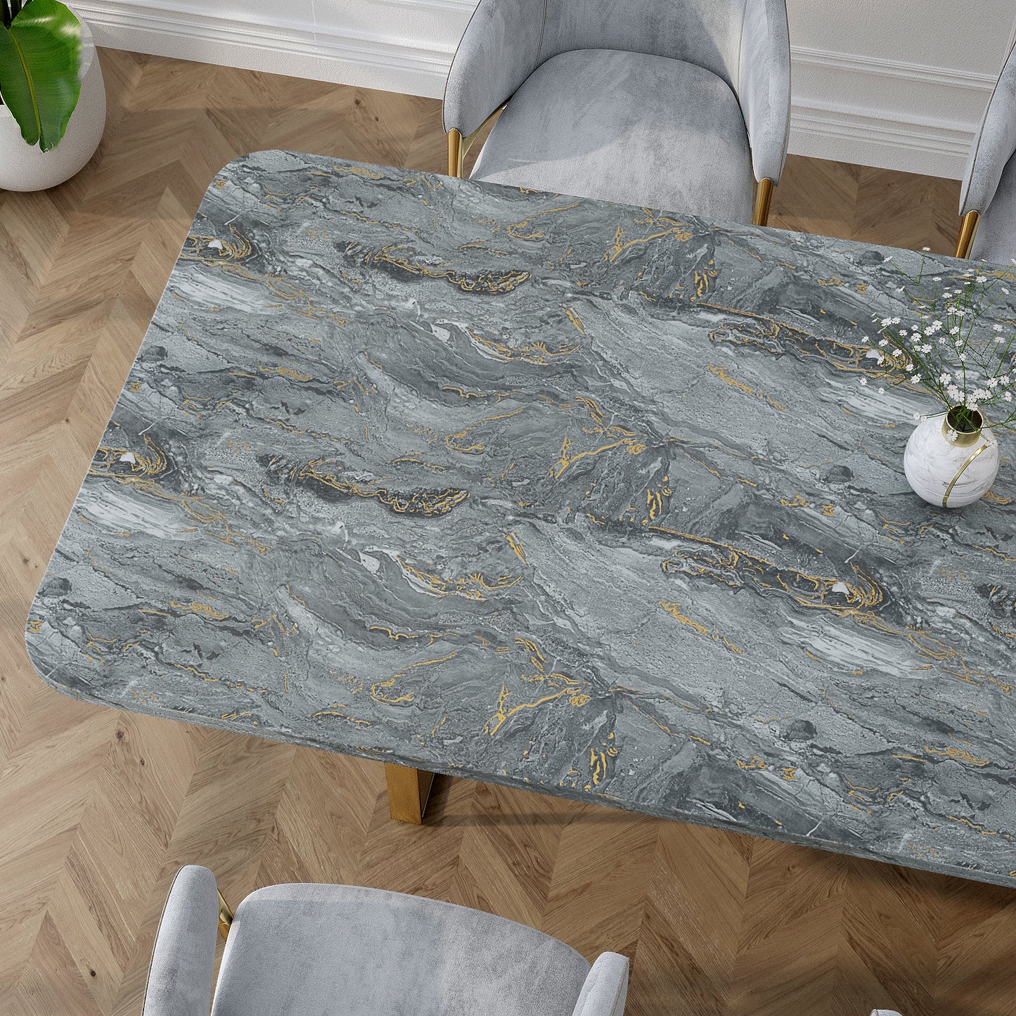 VaryPaper Matte Grey Marble Contact Paper