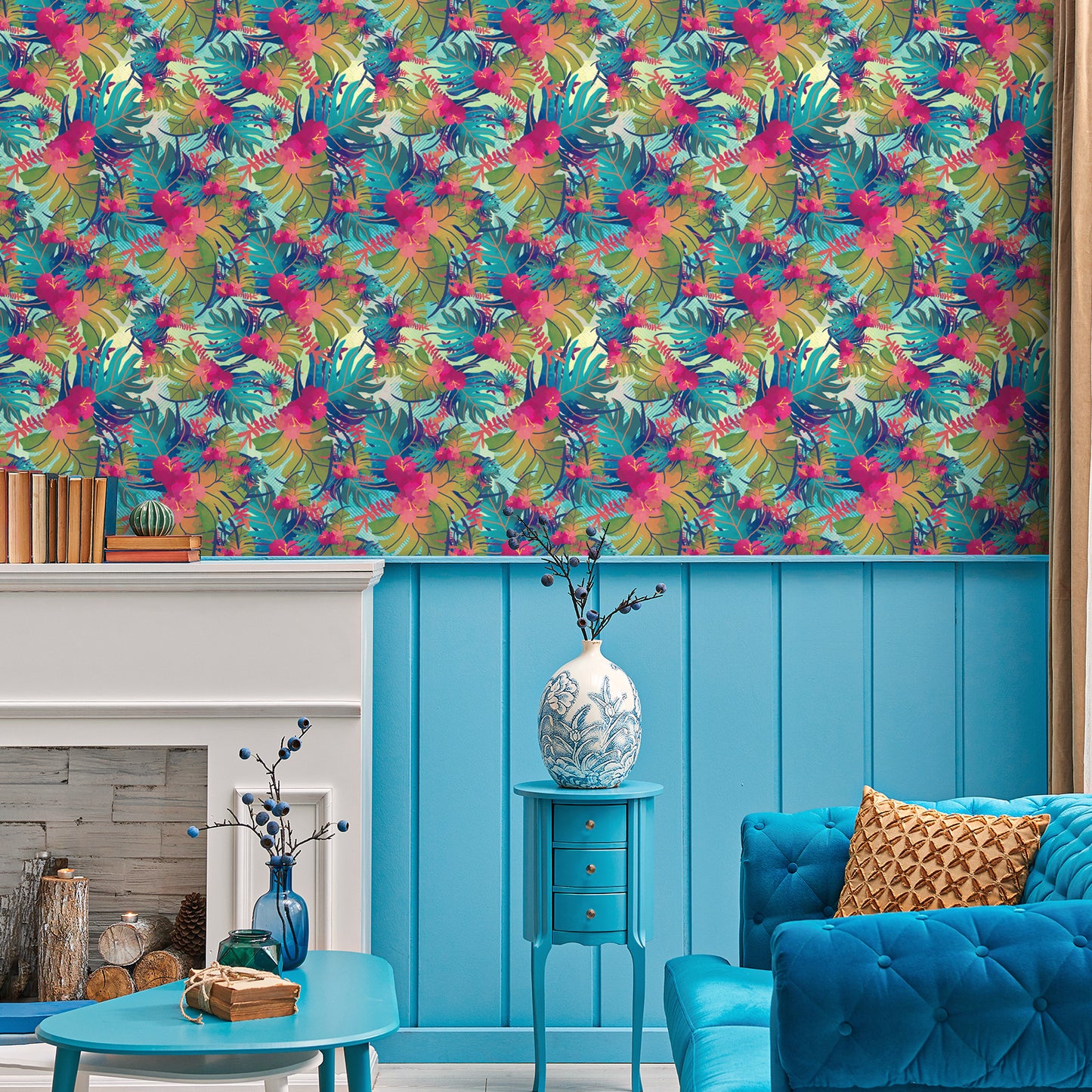 VaryPaper Tropical Leaf Floral Wallpaper