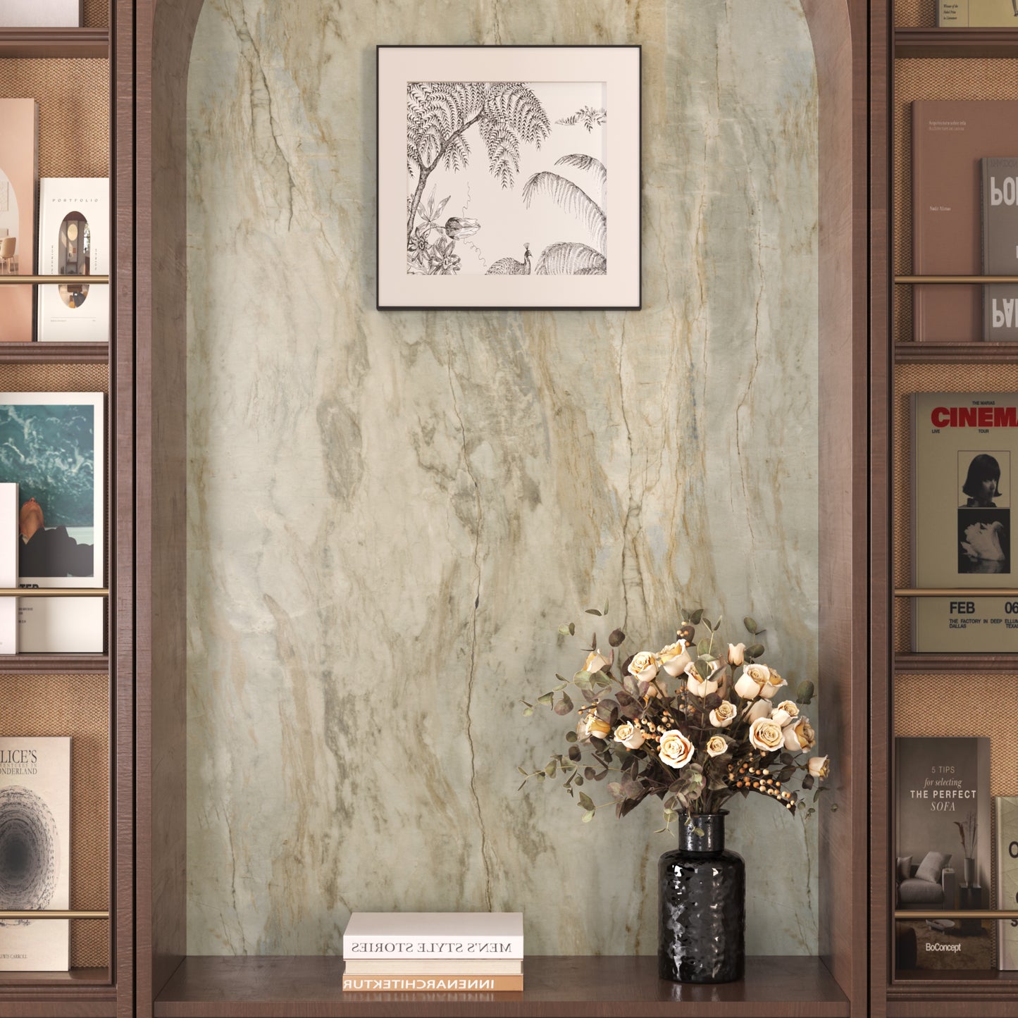 VaryPaper Beige Slate Marble Contact Paper