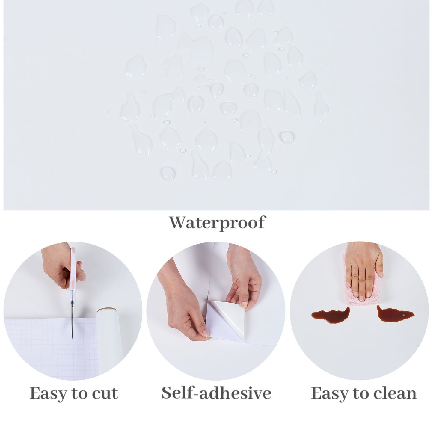 VaryPaper Matte White Contact Paper Skin-friendly