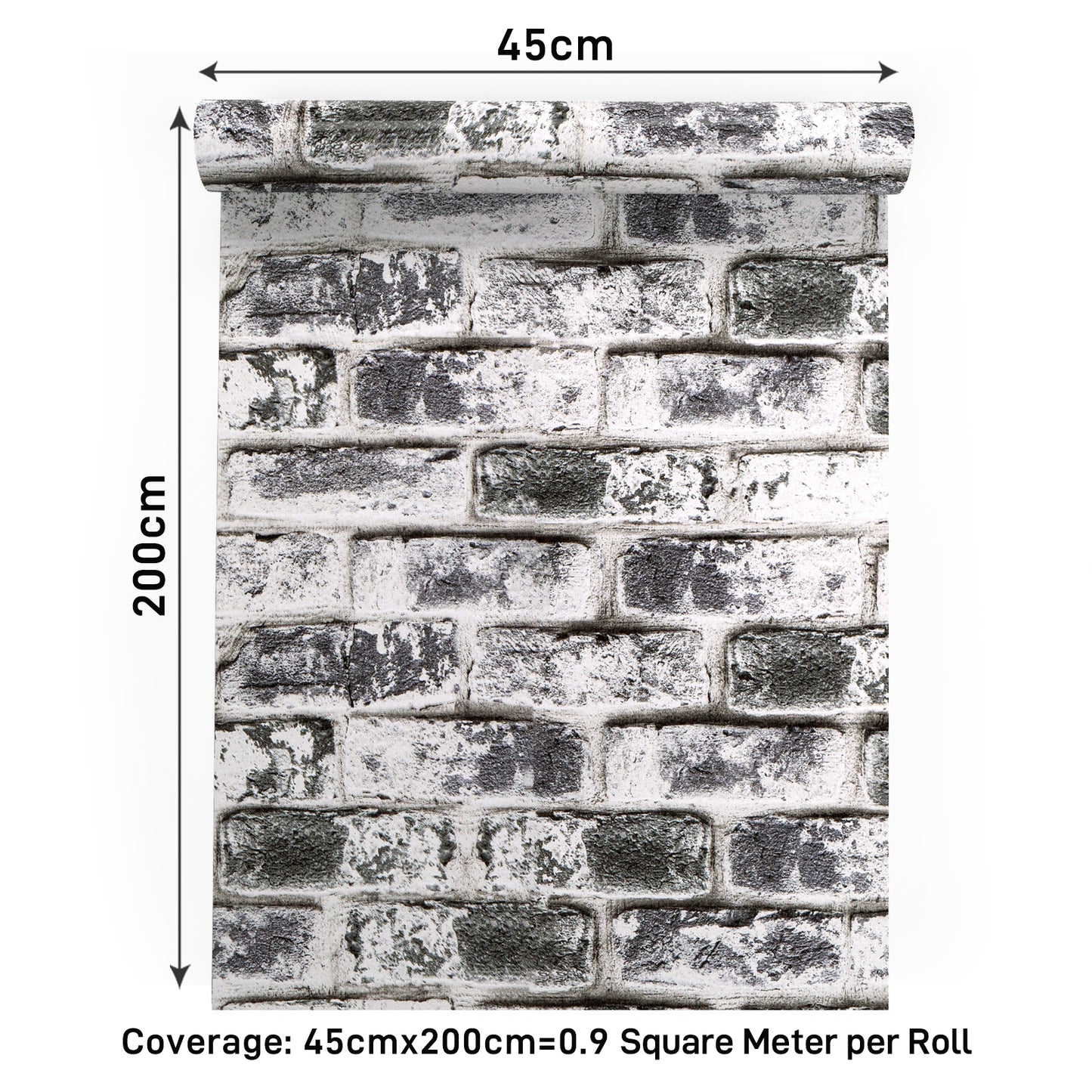VaryPaper Grey Brick Wallpaper
