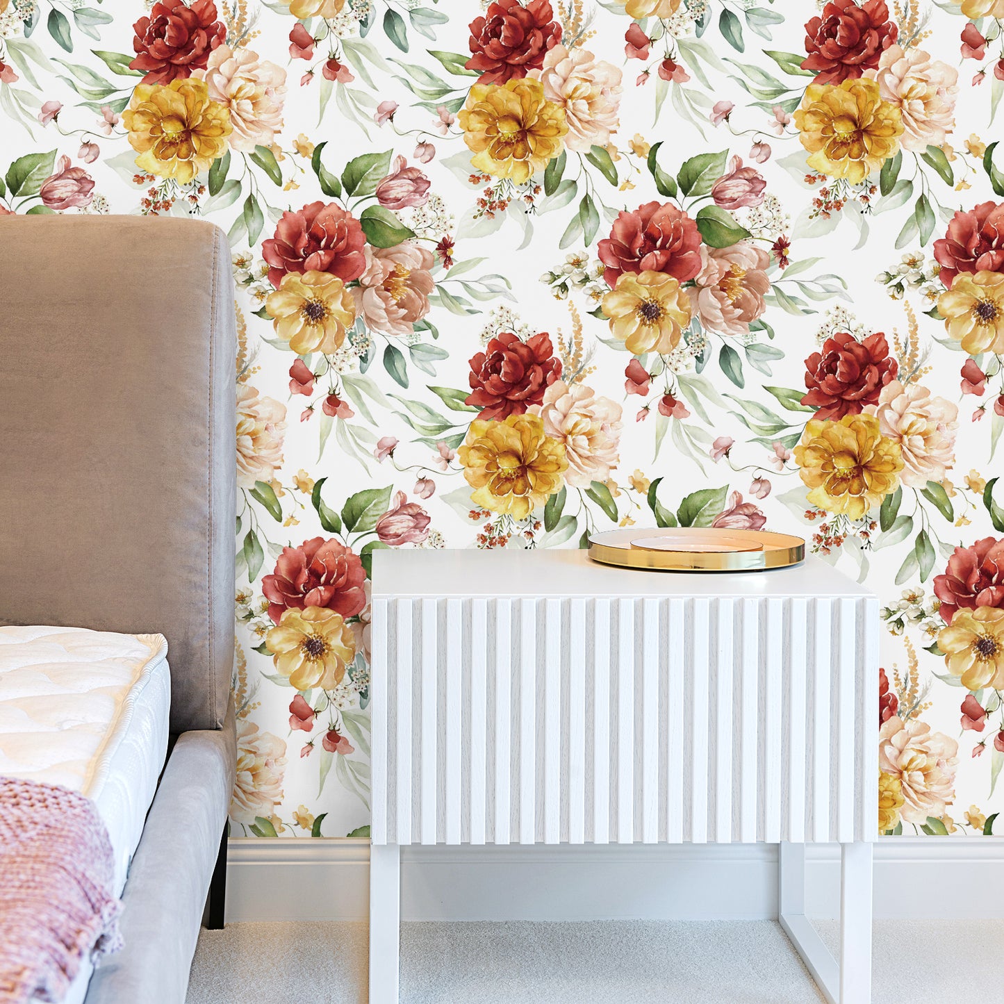 VaryPaper Petunia Butterfly Peony Wallpaper