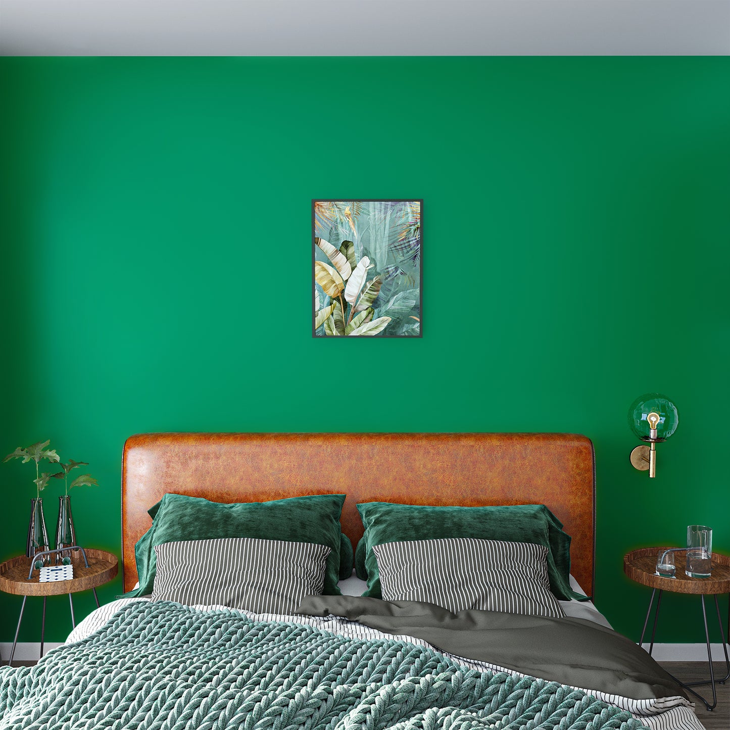 VaryPaper Thick Matte Green Peel and Stick Wallpaper