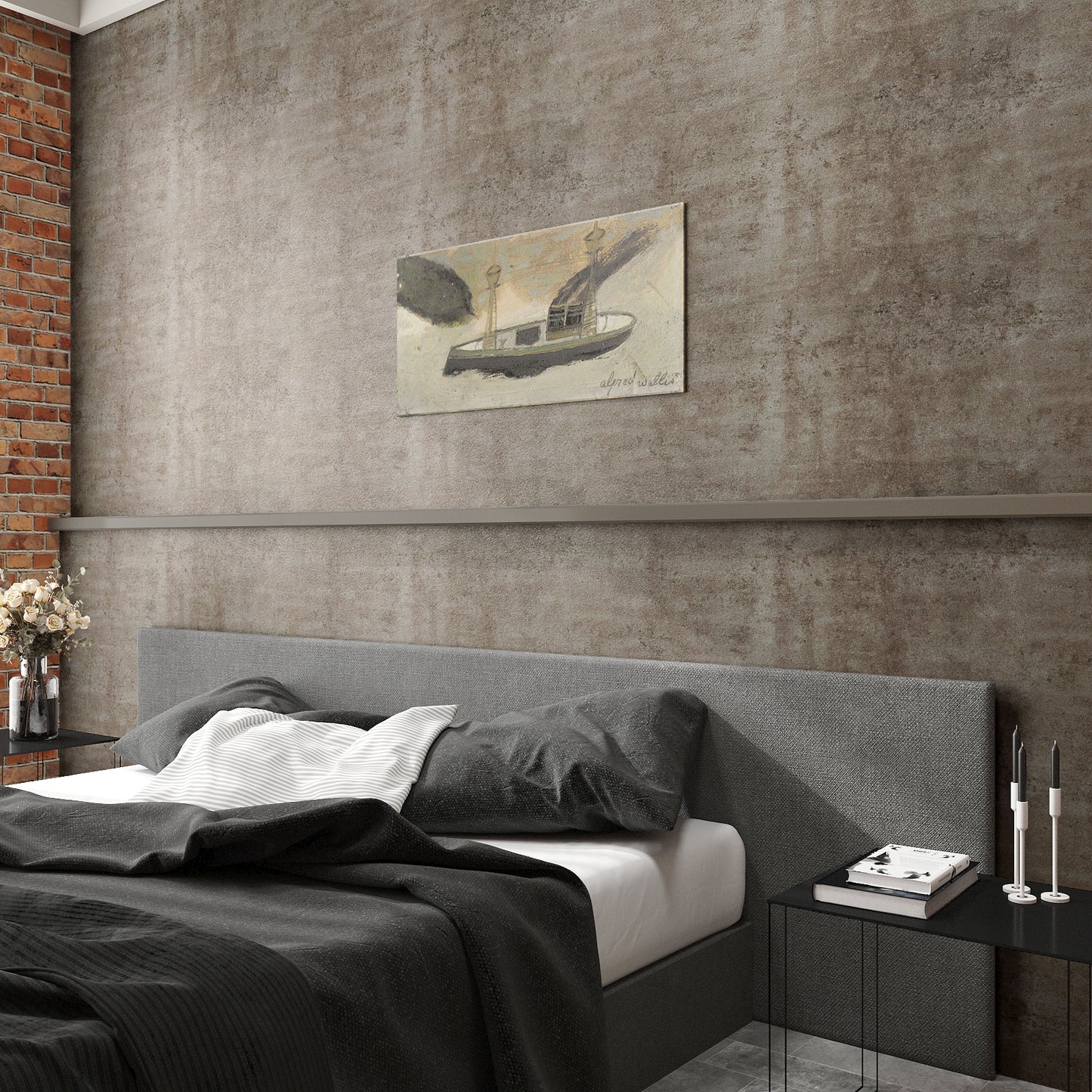 VaryPaper Metallic Brown Concrete Wallpaper