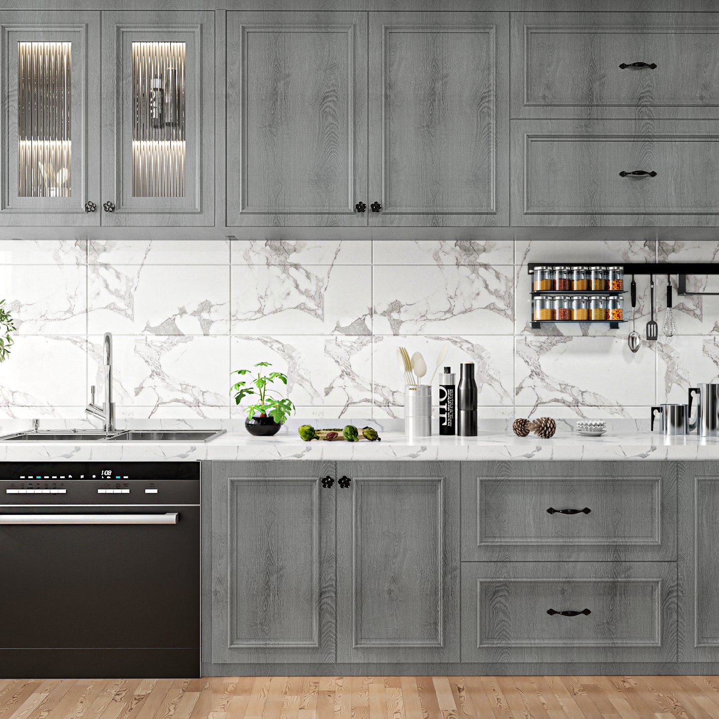 VaryPaper Rustic Grey Wood Contact Paper