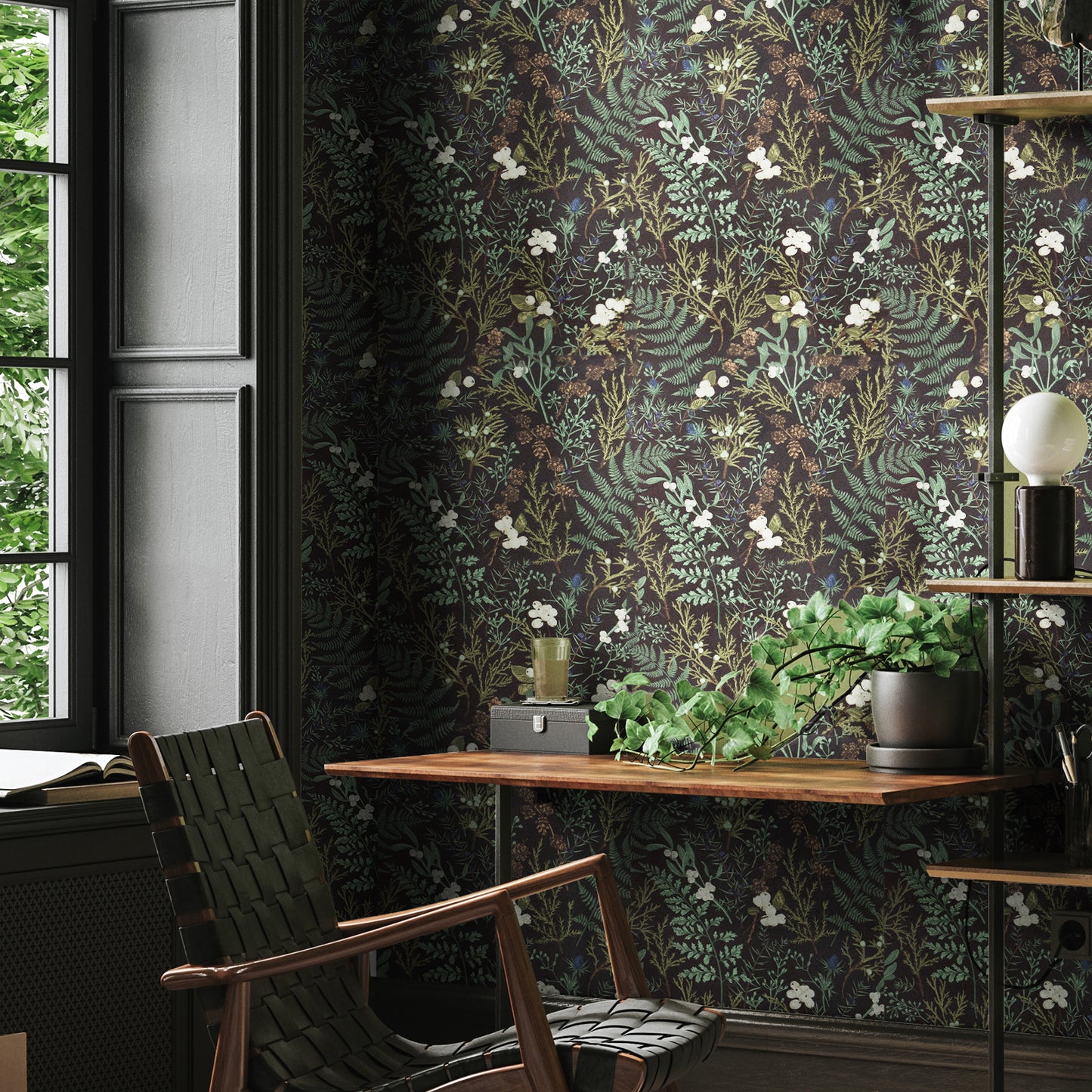 VaryPaper Tropical Moss Leaf Floral Wallpaper