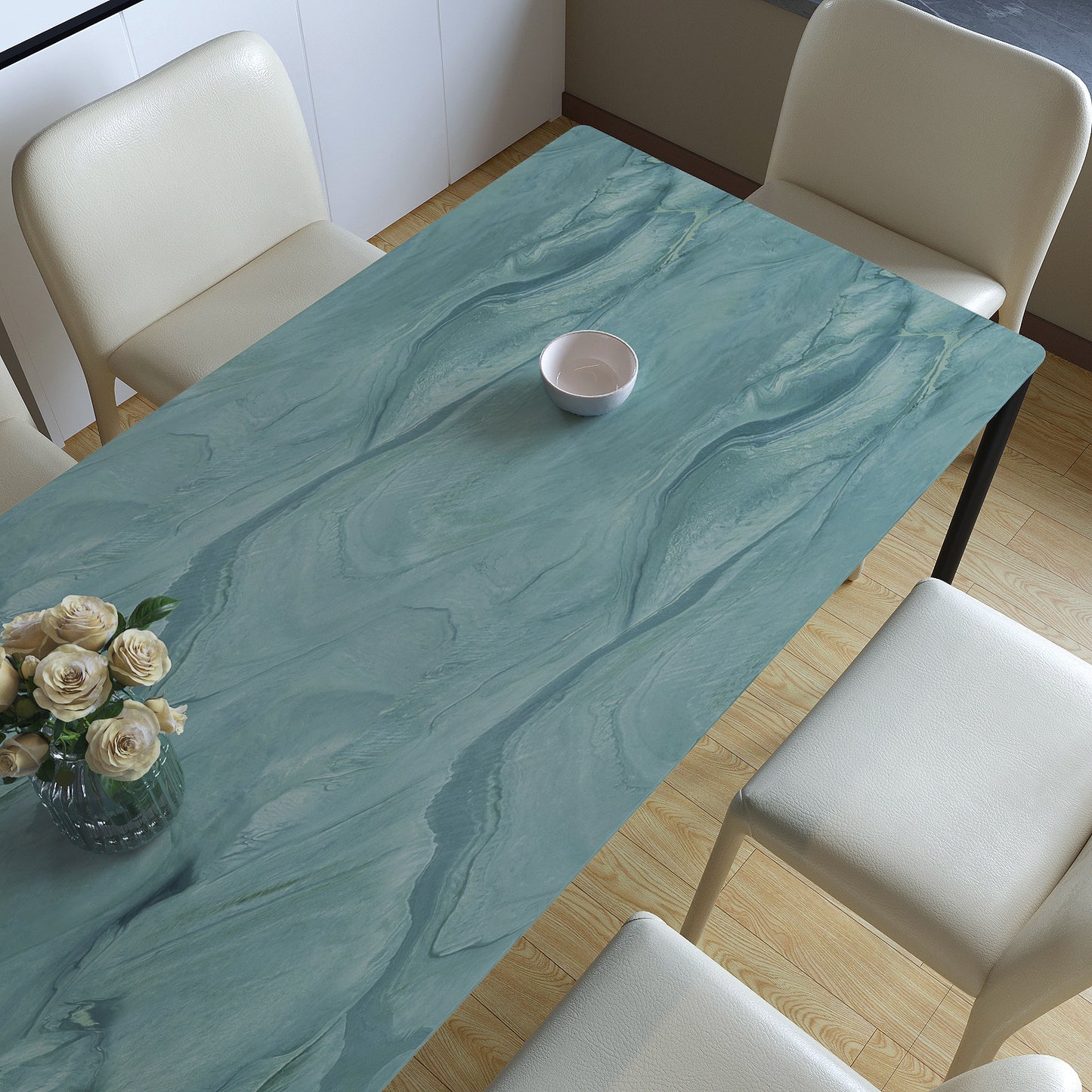 VaryPaper Teal Blue Marble Contact Paper