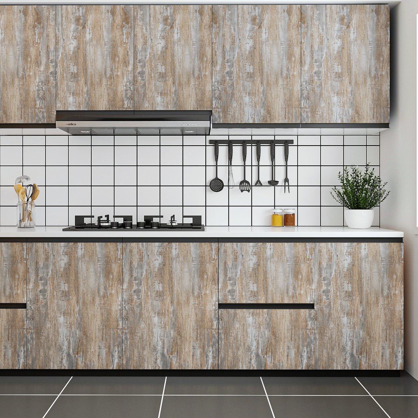 VaryPaper Distressed Light Wood Contact Paper