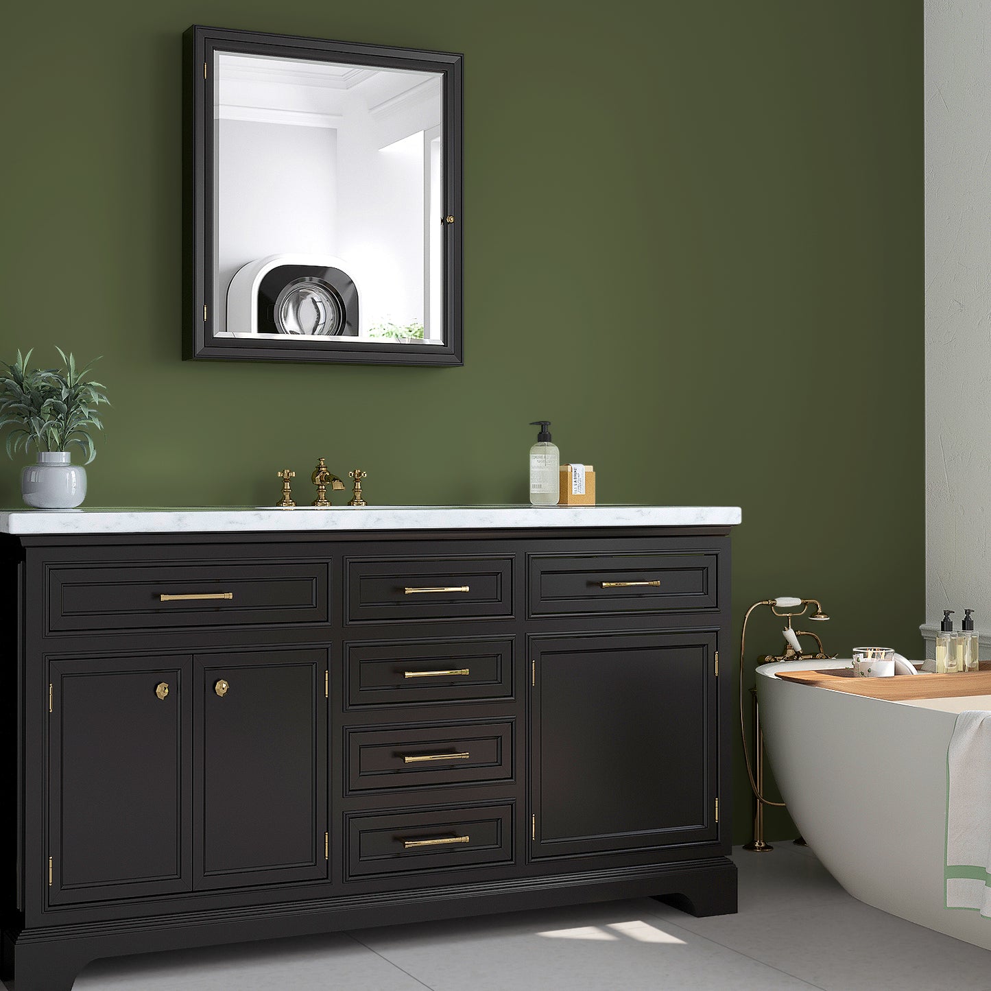 VaryPaper Olive Green Contact Paper Skin-friendly