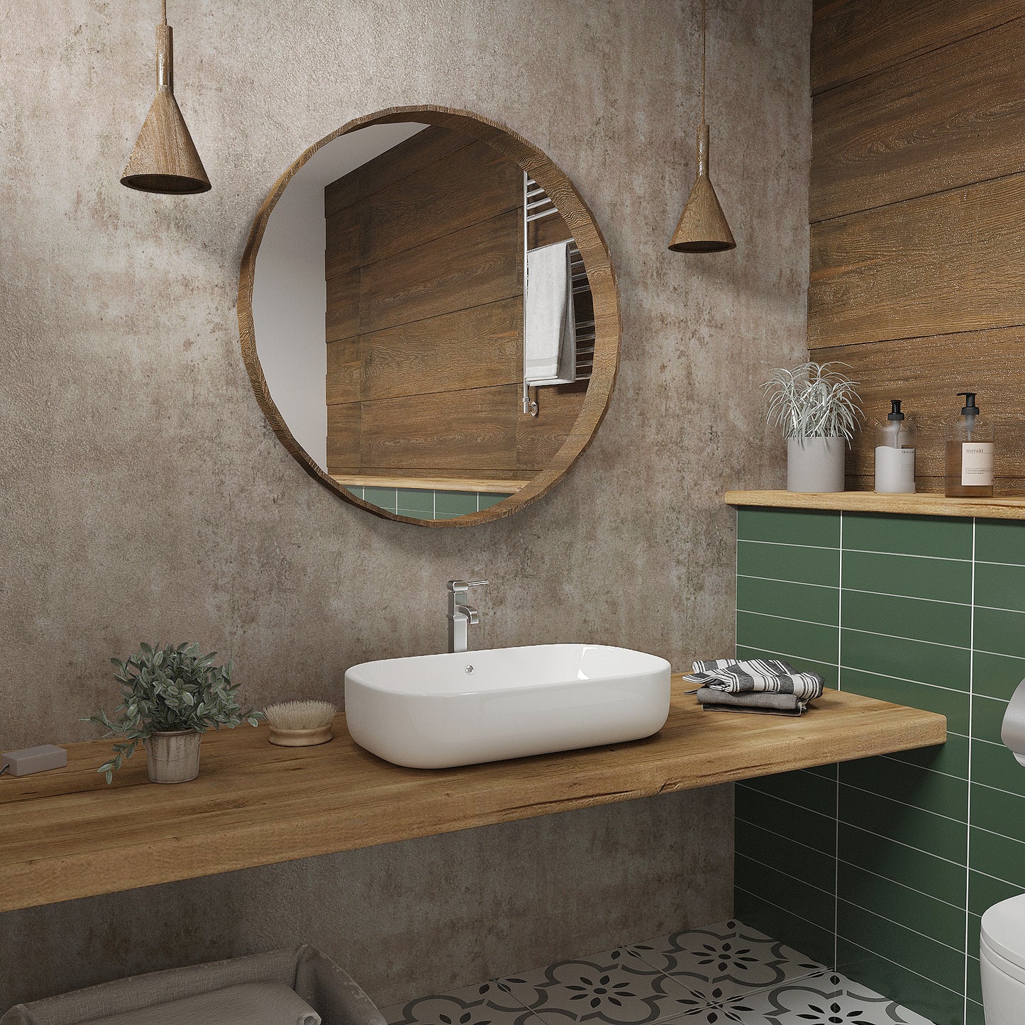 VaryPaper Metallic Brown Concrete Wallpaper
