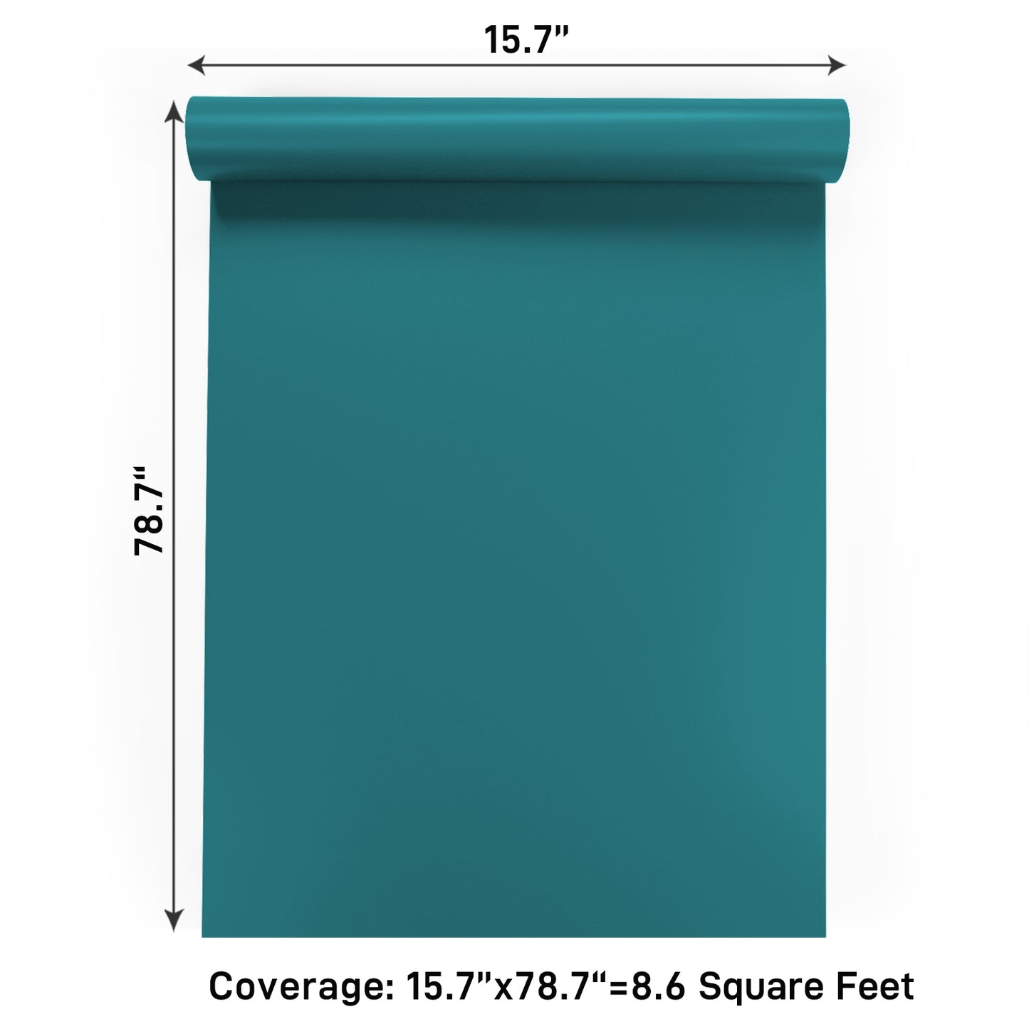 VaryPaper Teal Blue Contact Paper Skin-friendly