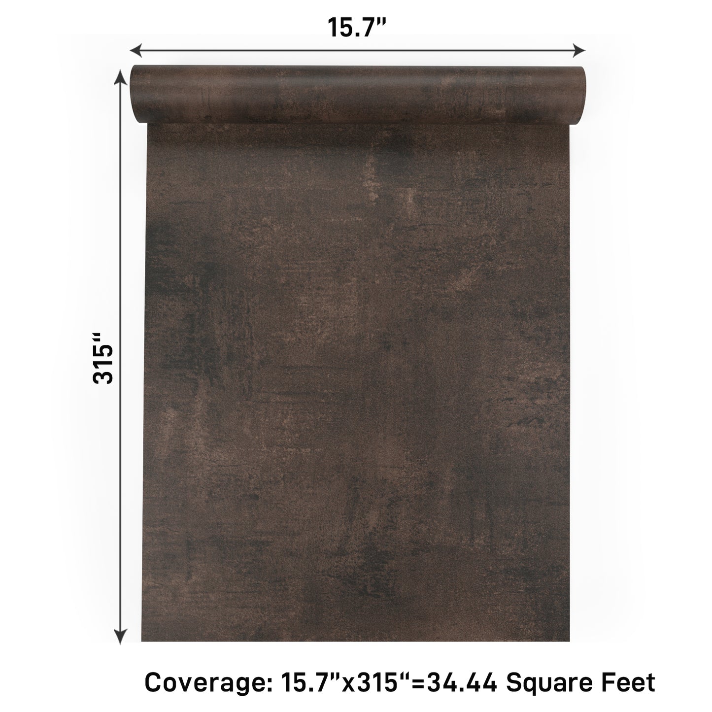 VaryPaper Industrial Brown Concrete Wallpaper