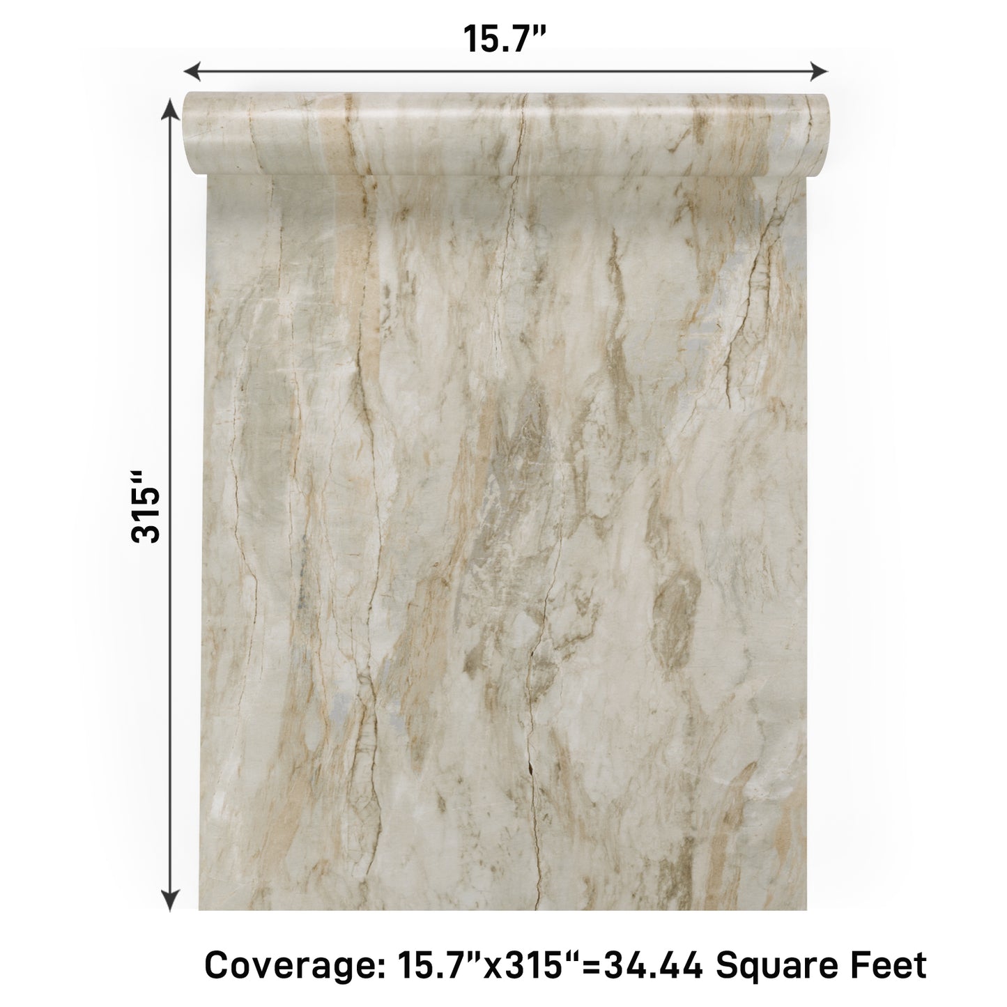 VaryPaper Beige Slate Marble Contact Paper
