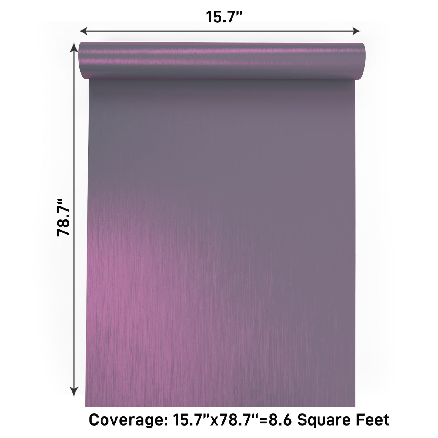 VaryPaper Gradient Purple Brushed Stainless Steel Contact Paper