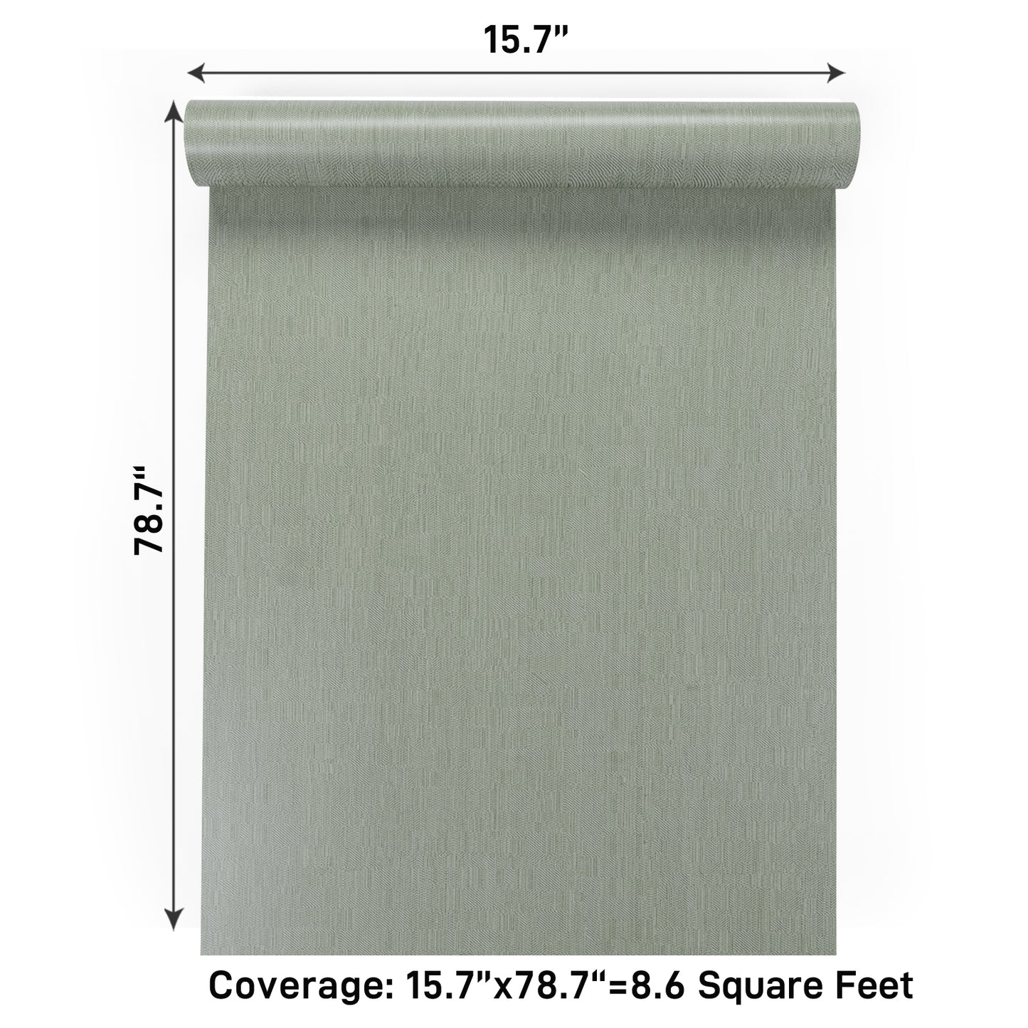 VaryPaper Light Sage Green Grasscloth Wallpaper