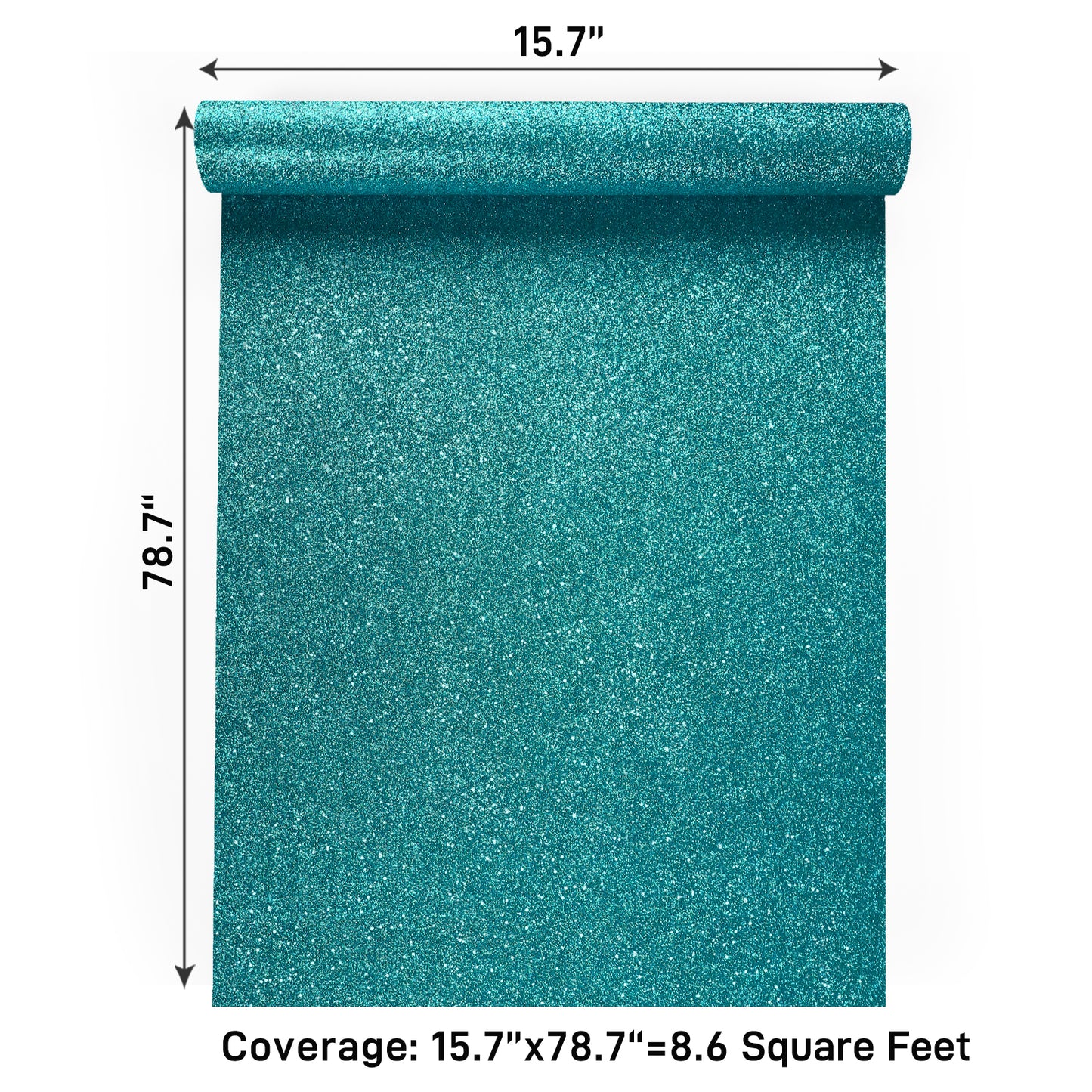 VaryPaper Teal Glitter Wallpaper