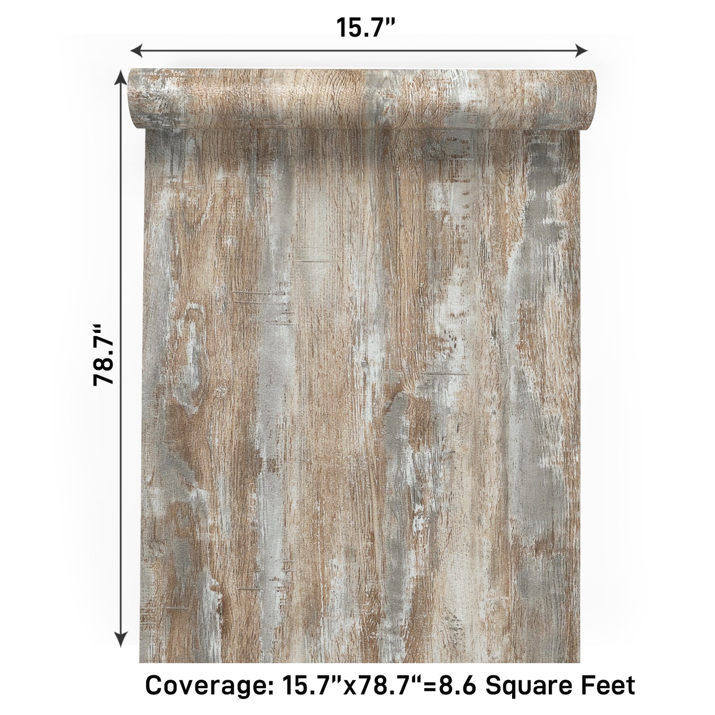 VaryPaper Distressed Light Wood Contact Paper