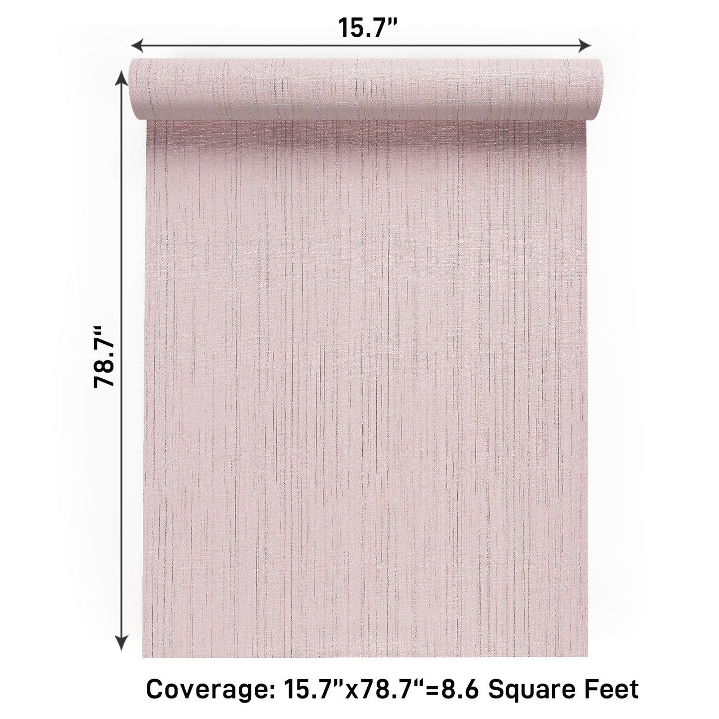 VaryPaper Pink Grasscloth Wallpaper