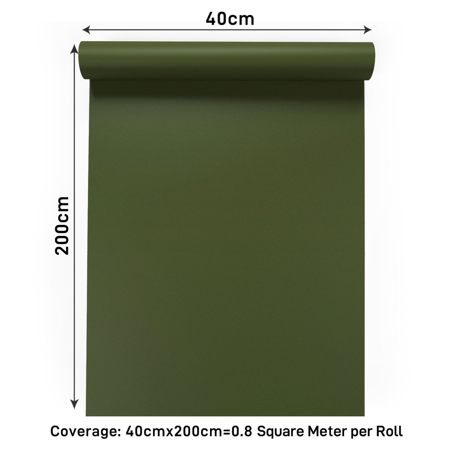 VaryPaper Thick Olive Green Peel and Stick Wallpaper