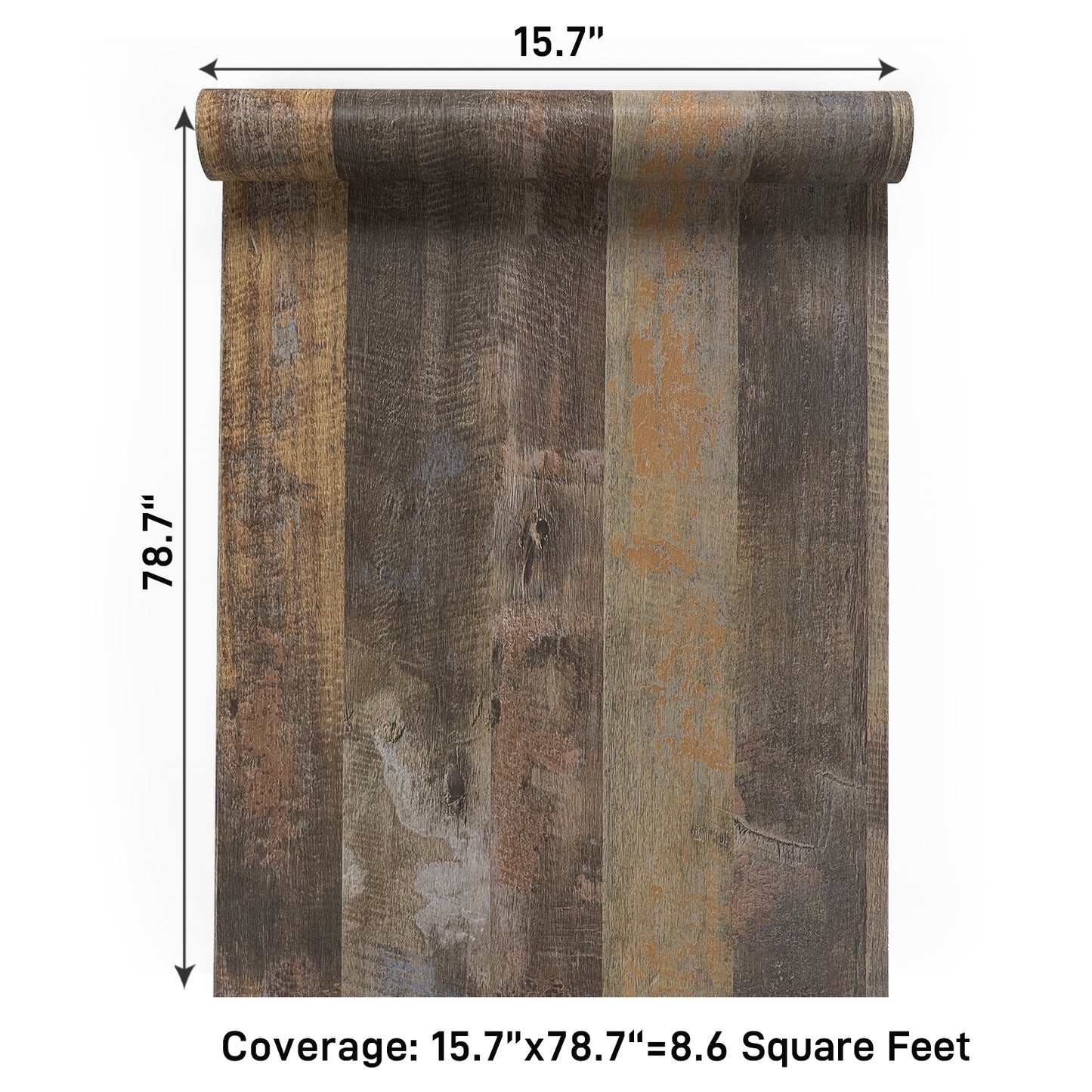 VaryPaper Rustic Brown Wood Contact Paper