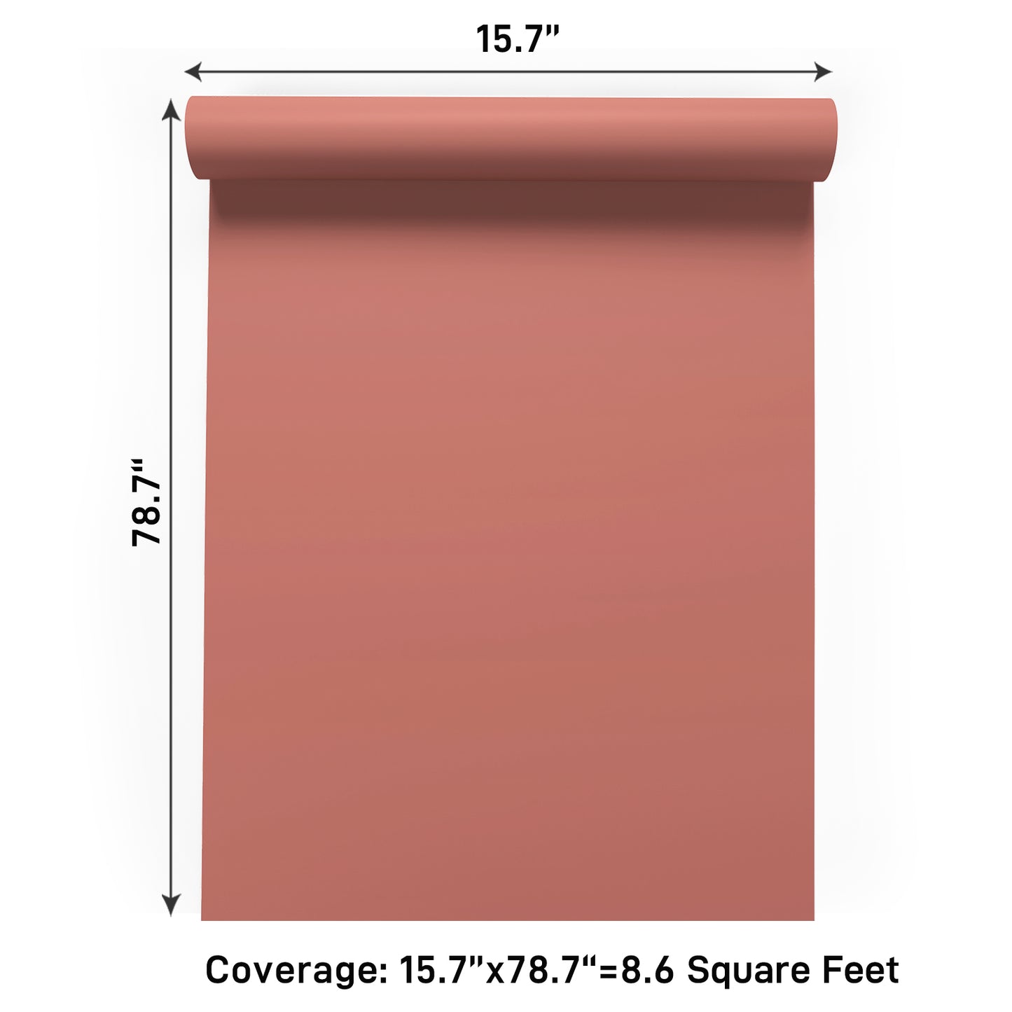 VaryPaper Coral Pink Contact Paper Skin-friendly