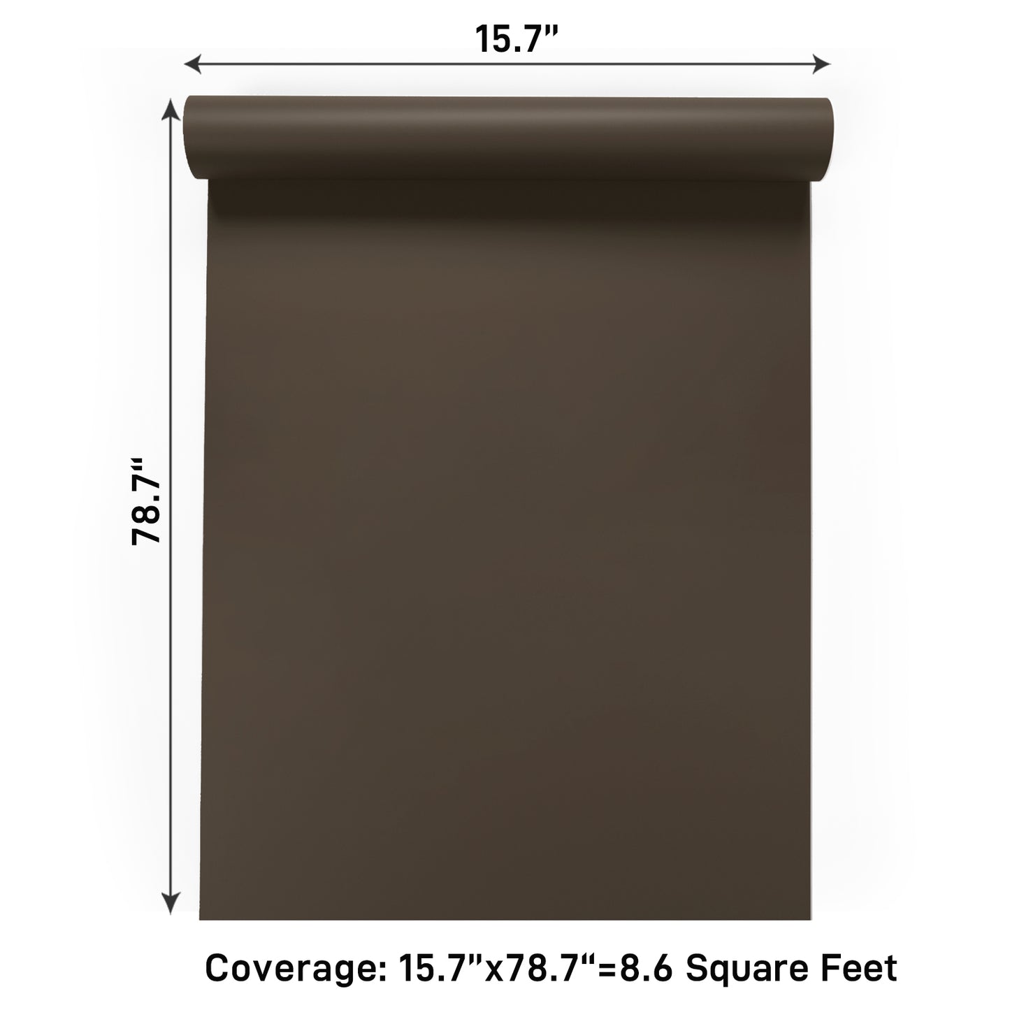 VaryPaper Dark Brown Contact Paper Skin-friendly