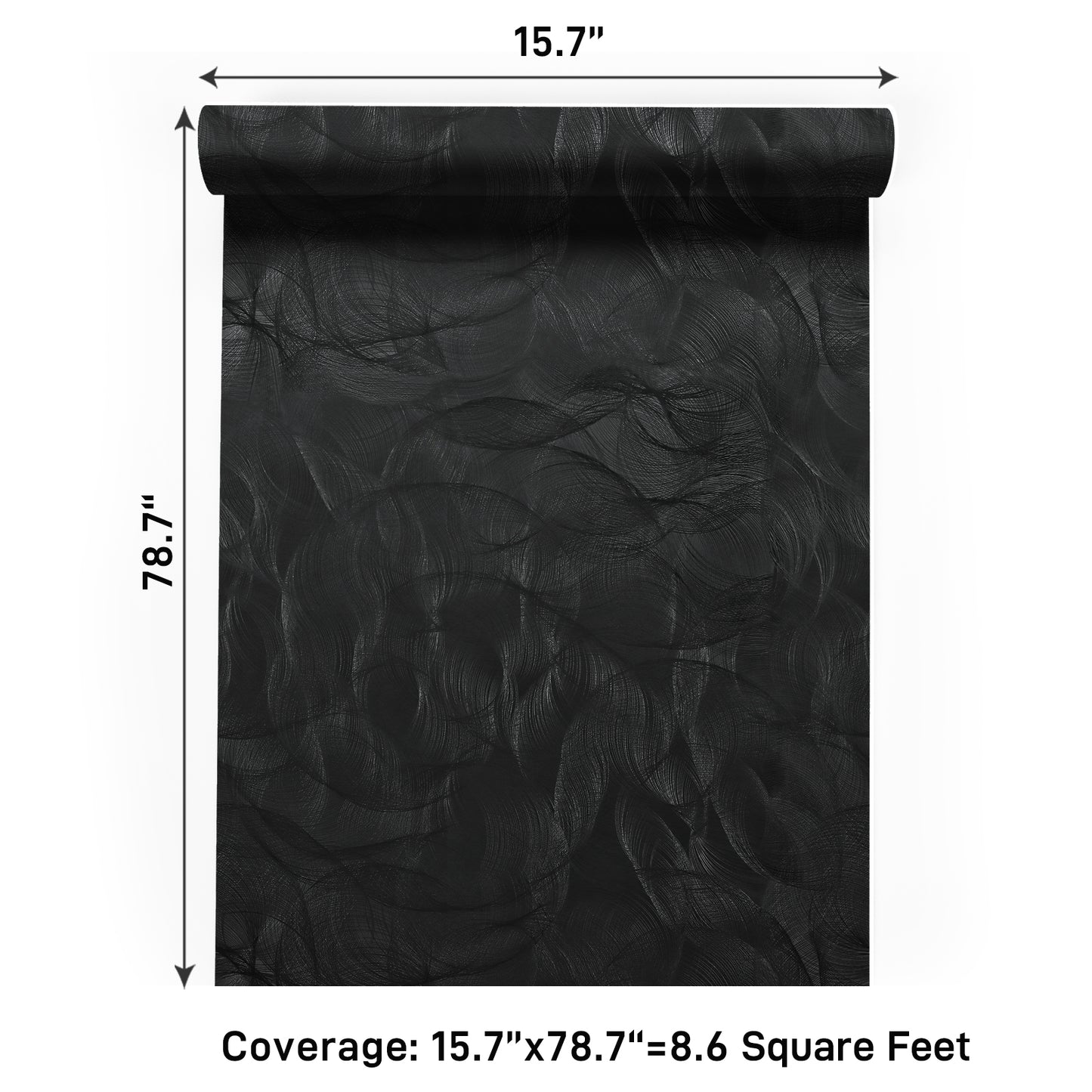 VaryPaper Modern Textured Black Wallpaper