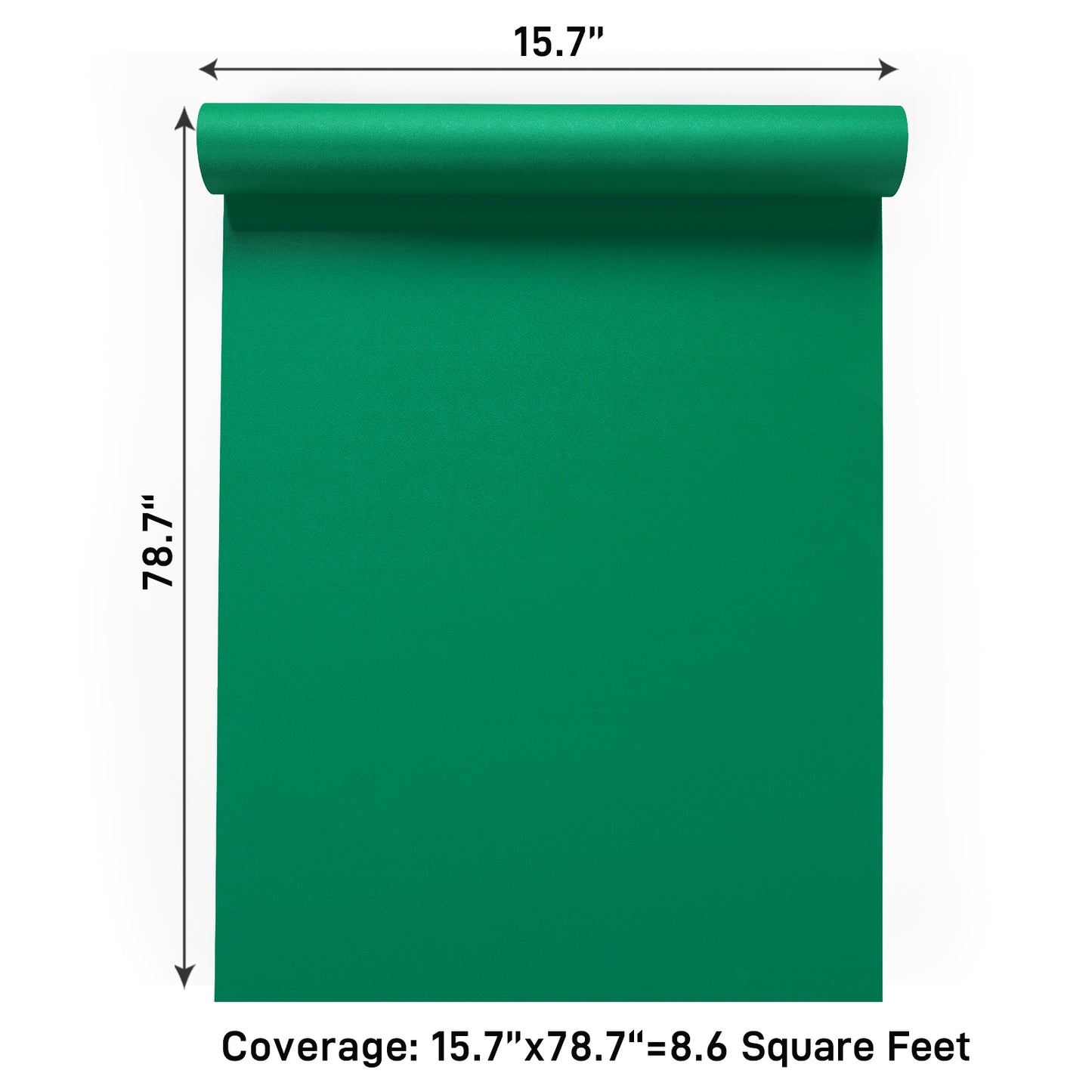 VaryPaper Thick Matte Green Peel and Stick Wallpaper