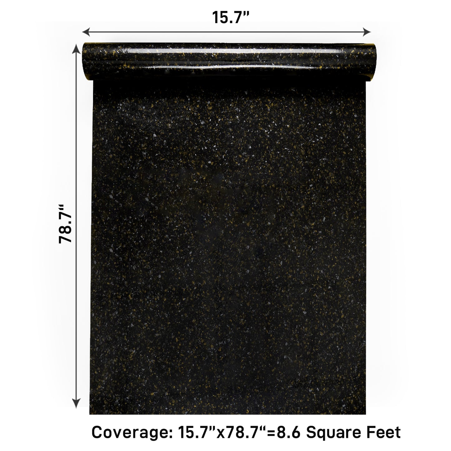 VaryPaper Black Gold Granite Contact Paper