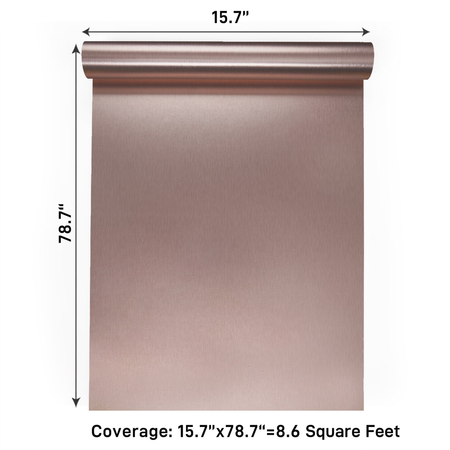 VaryPaper Rose Gold Stainless Steel Contact Paper