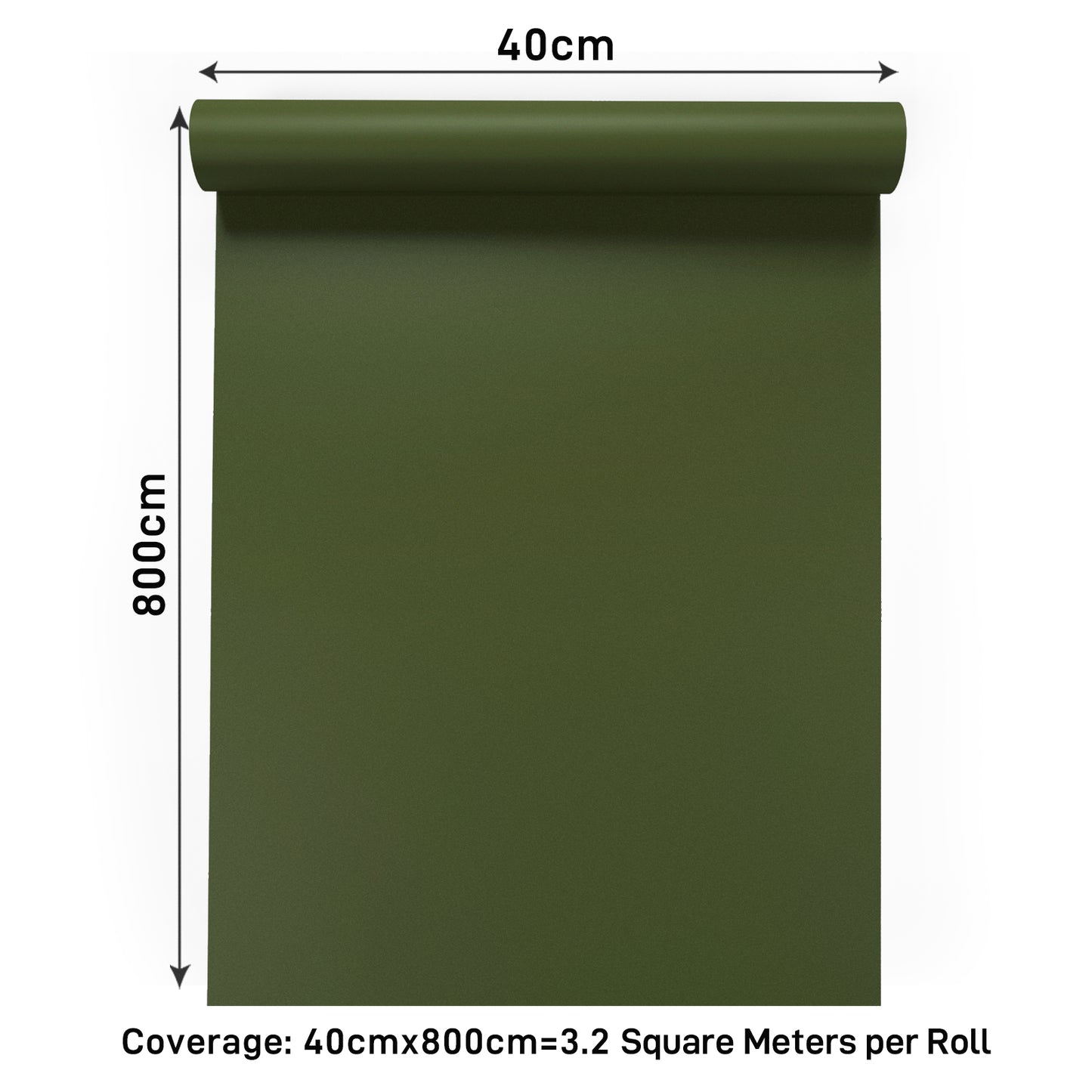 VaryPaper Thick Olive Green Peel and Stick Wallpaper