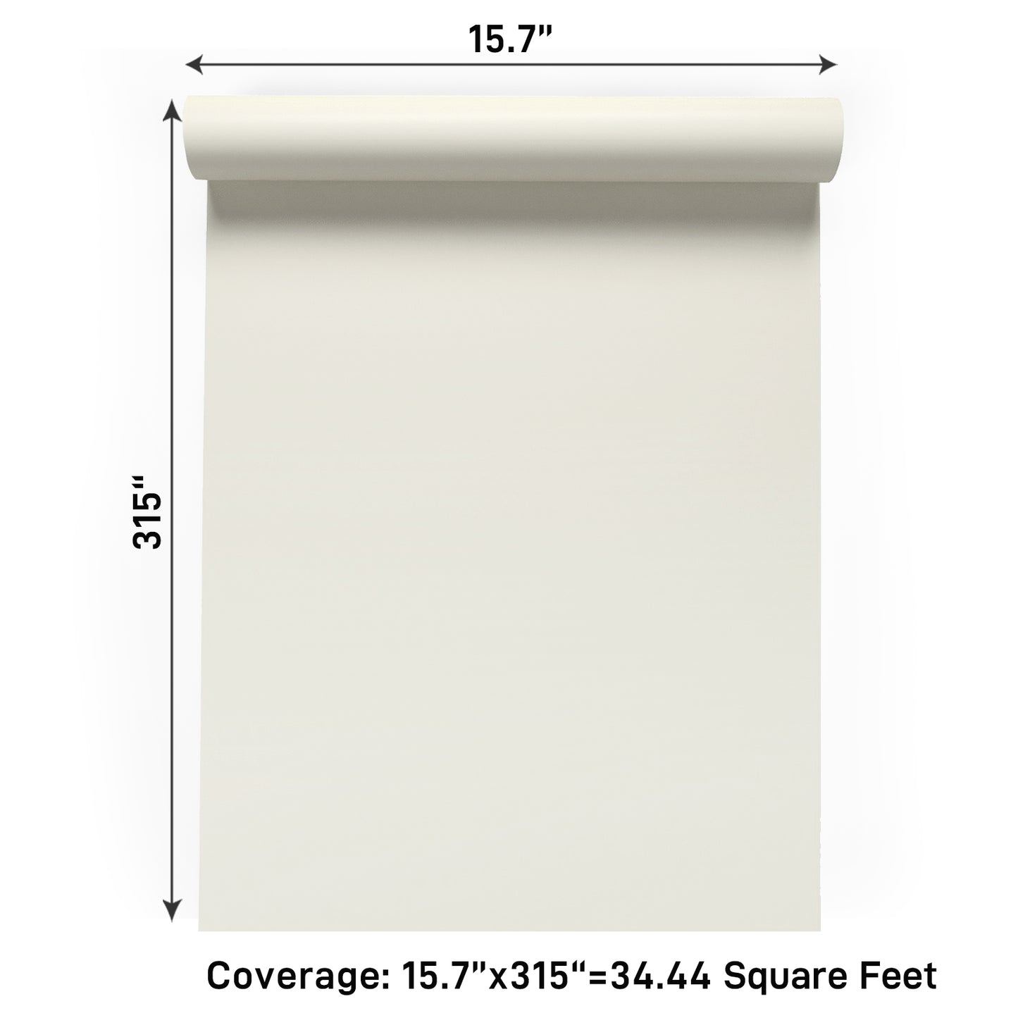 VaryPaper Matte Off White Contact Paper Skin-friendly