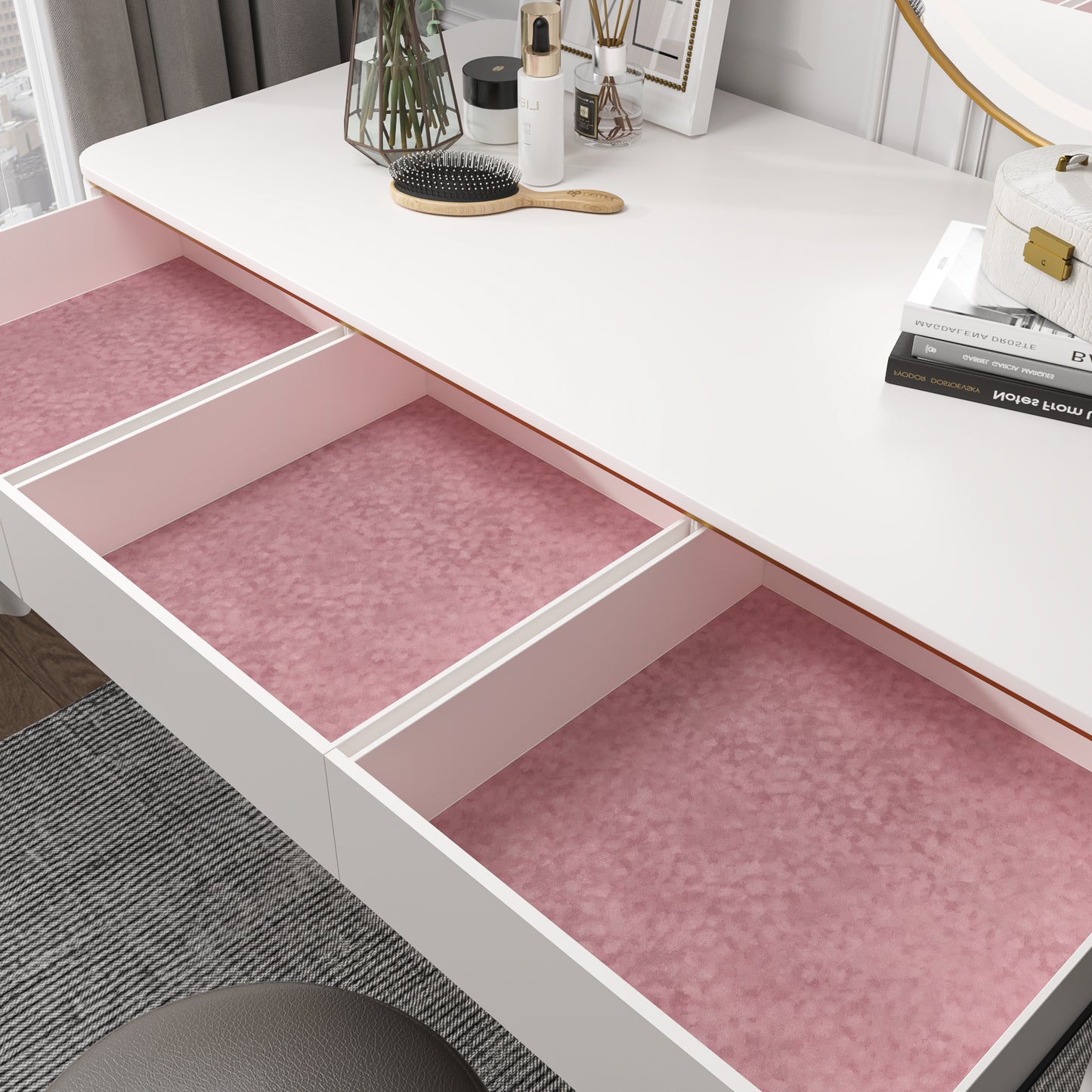 VaryPaper Coral Pink Velvet Wallpaper