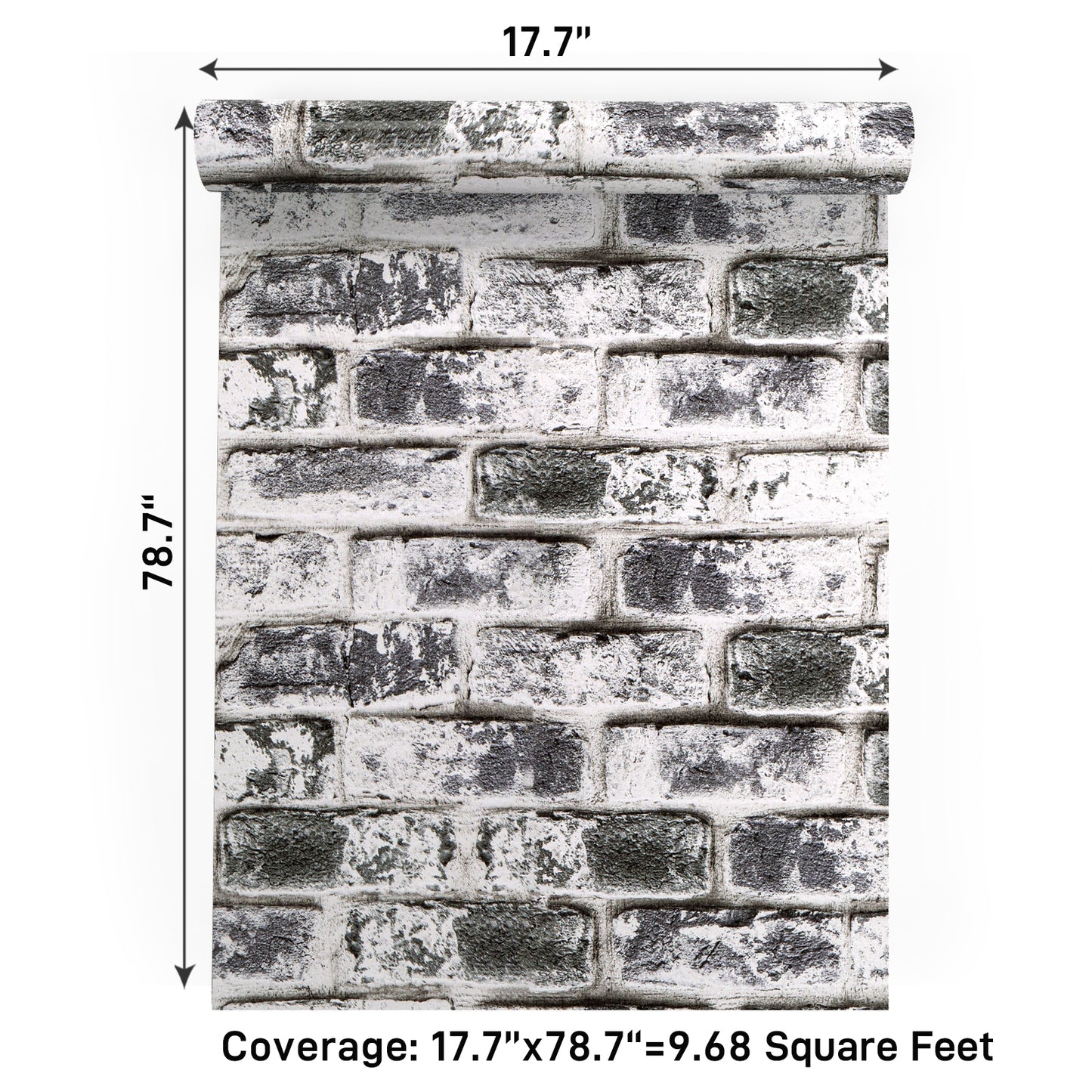 VaryPaper Grey Brick Wallpaper