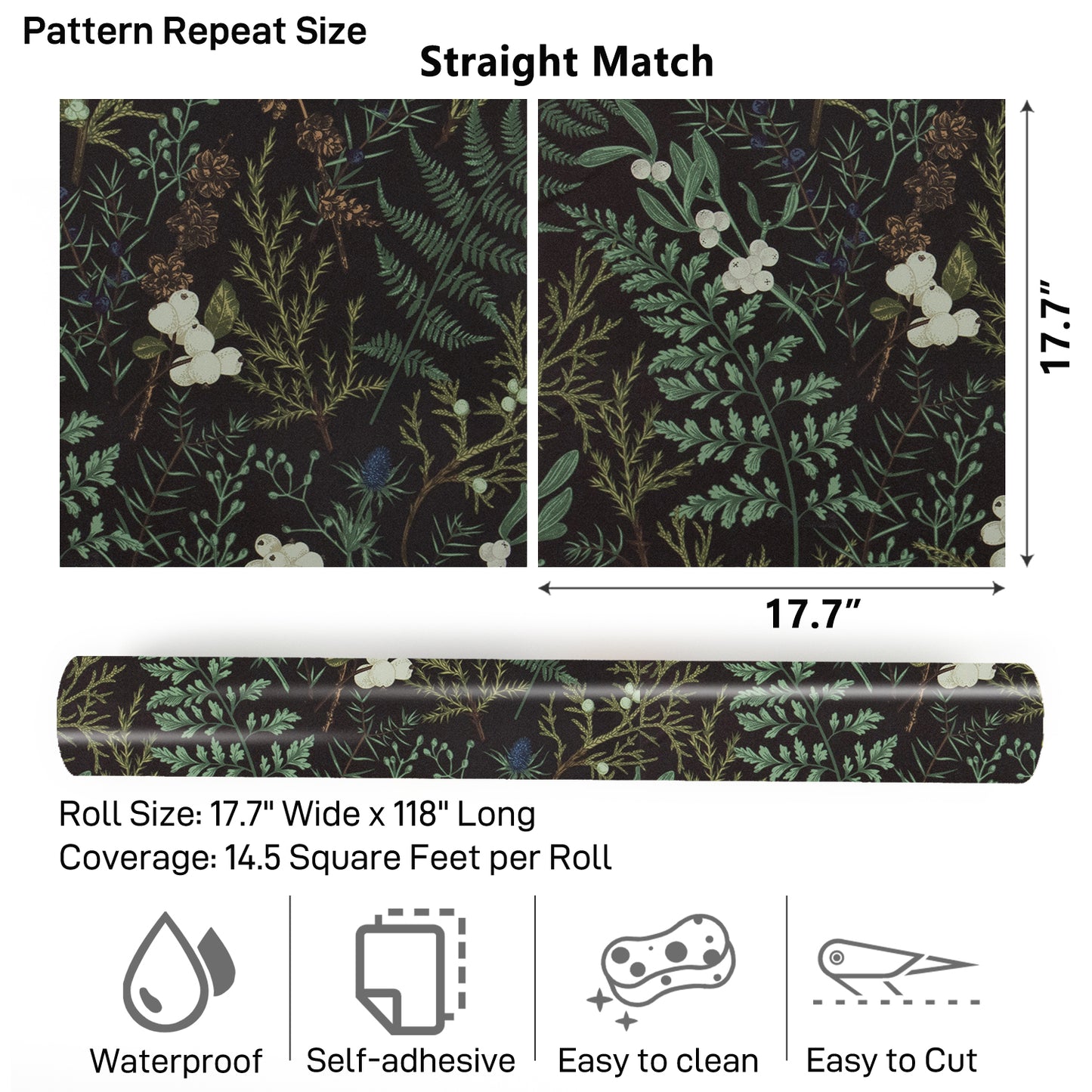 VaryPaper Tropical Moss Leaf Floral Wallpaper