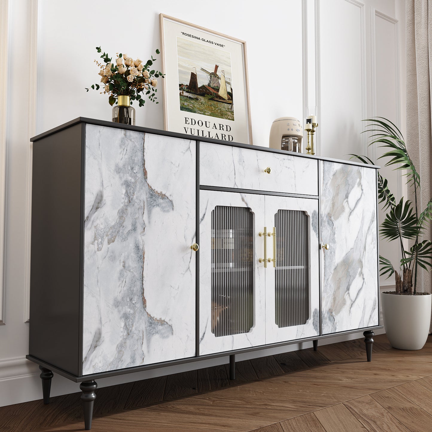VaryPaper Grey White Marble Contact Paper