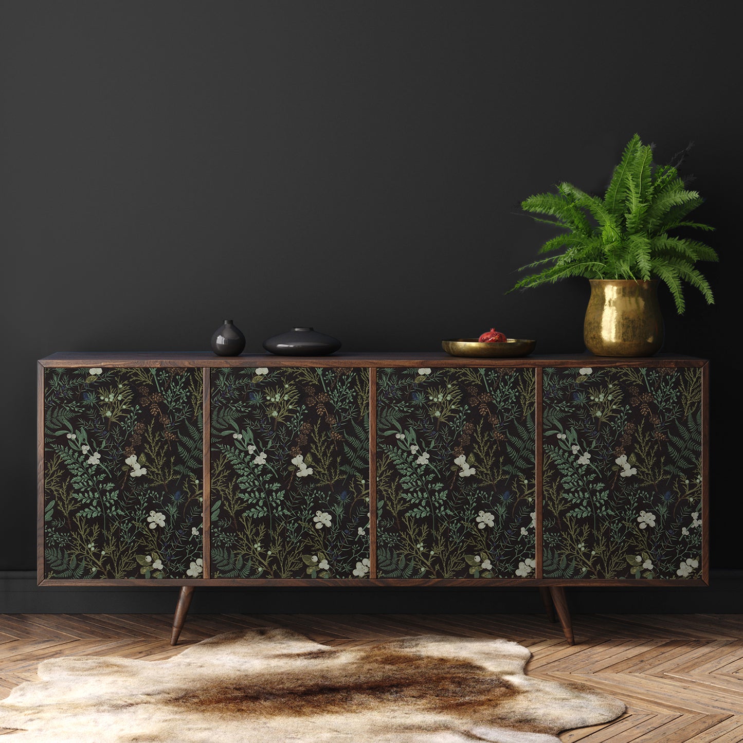 VaryPaper Tropical Moss Leaf Floral Wallpaper