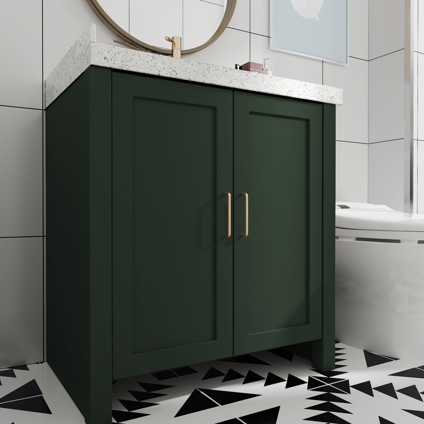 VaryPaper Matte Dark Green Contact Paper Skin-friendly