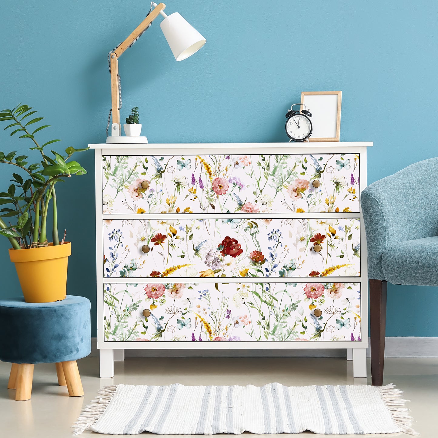 VaryPaper Watercolor Butterfly Floral Wallpaper